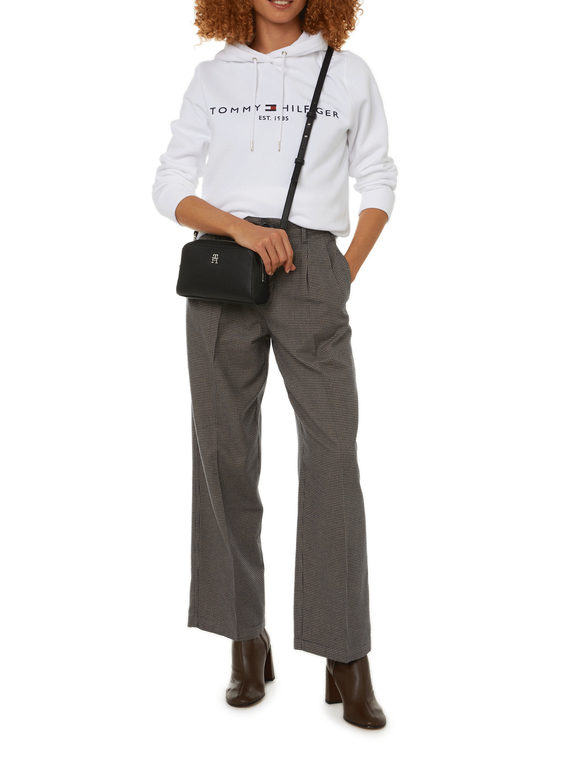 Hoodie en coton TOMMY HILFIGER Blanc