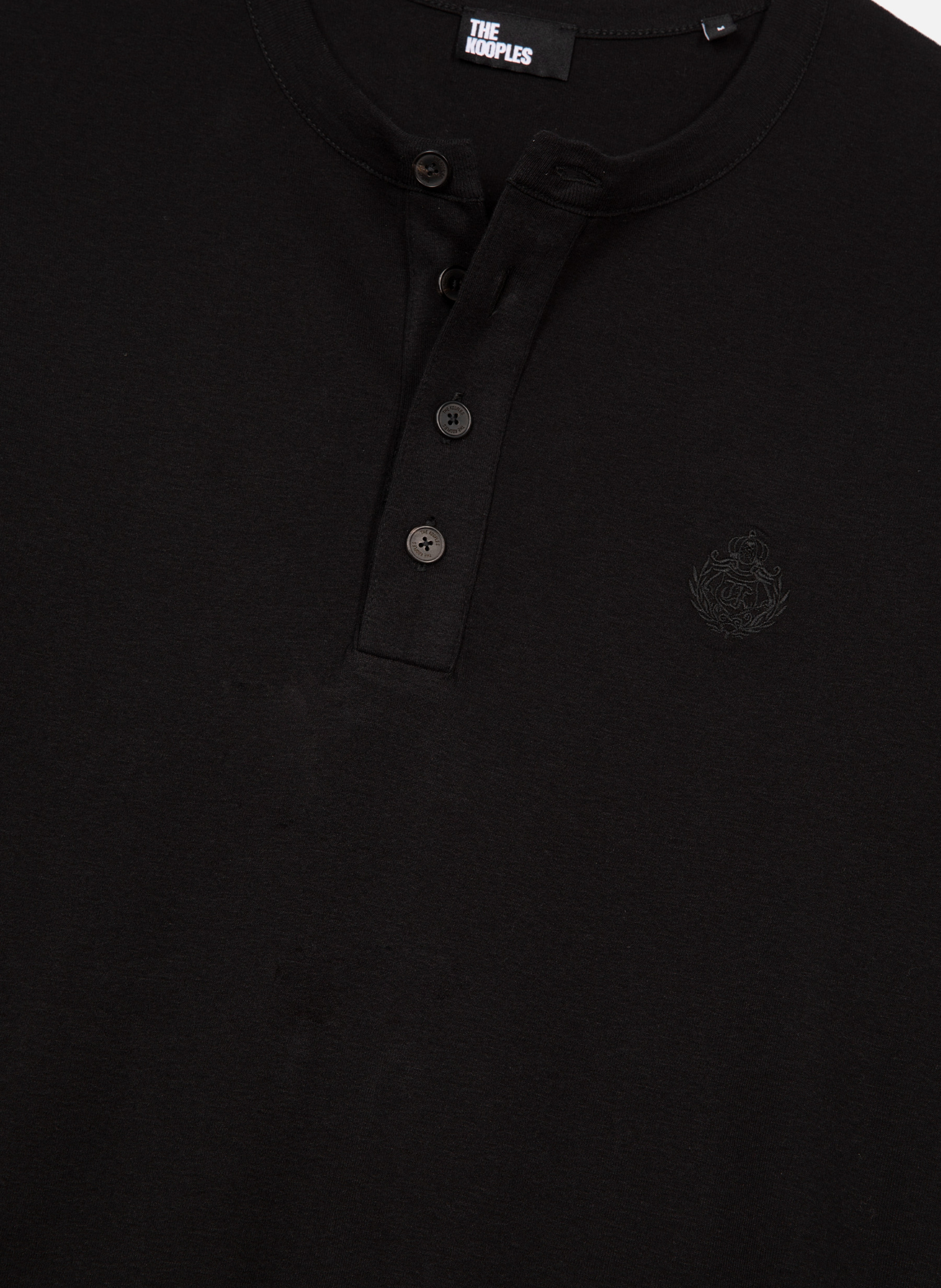 T-shirt manches longues avec blason THE KOOPLES Noir