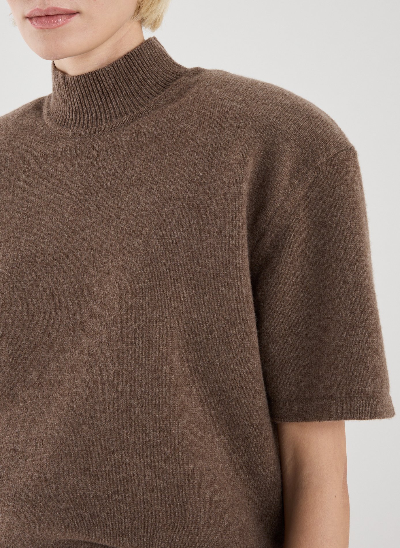 Pull sans manches en laine mélangé JACQUEMUS Marron