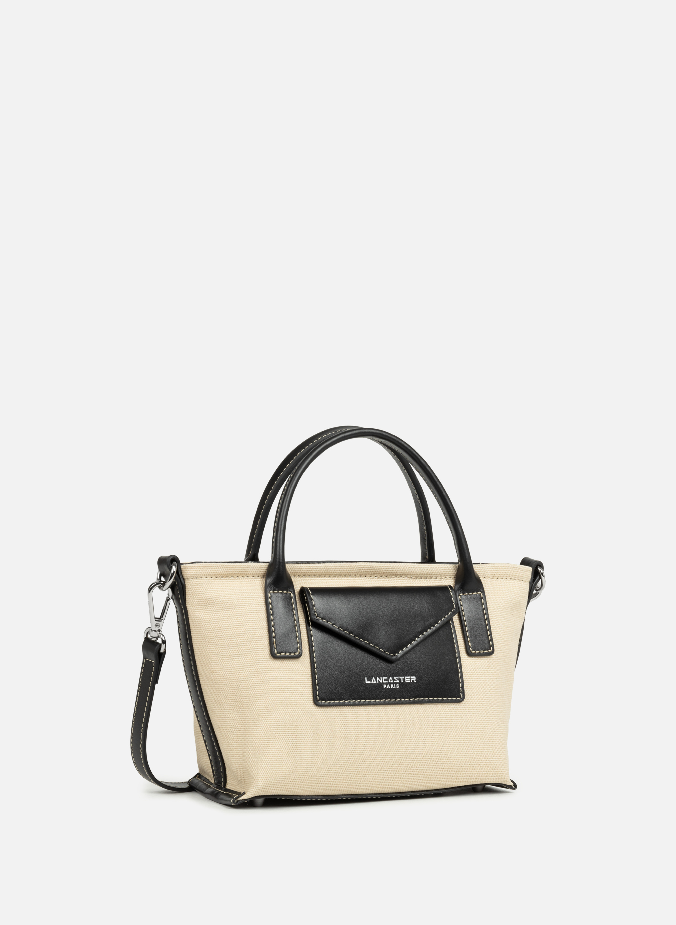 Mini tote bag - Canvas KBA LANCASTER Beige