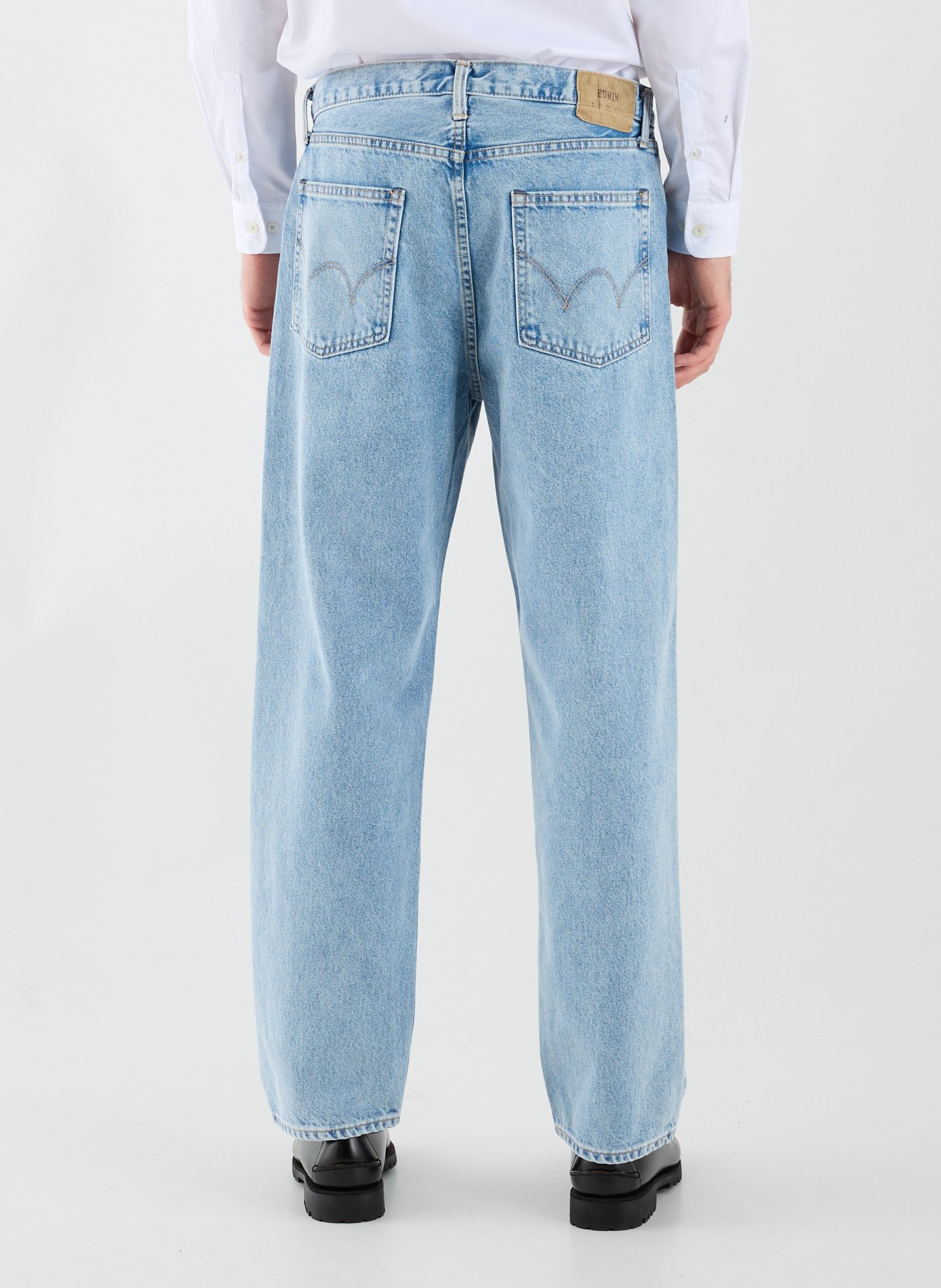 Five-pocket cotton jeans EDWIN Blue