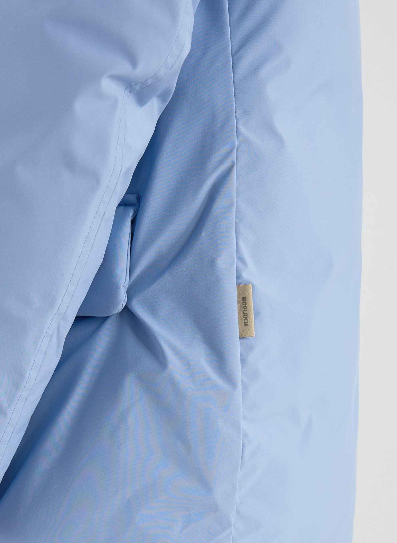 Parka droite à capuche WOOLRICH Bleu