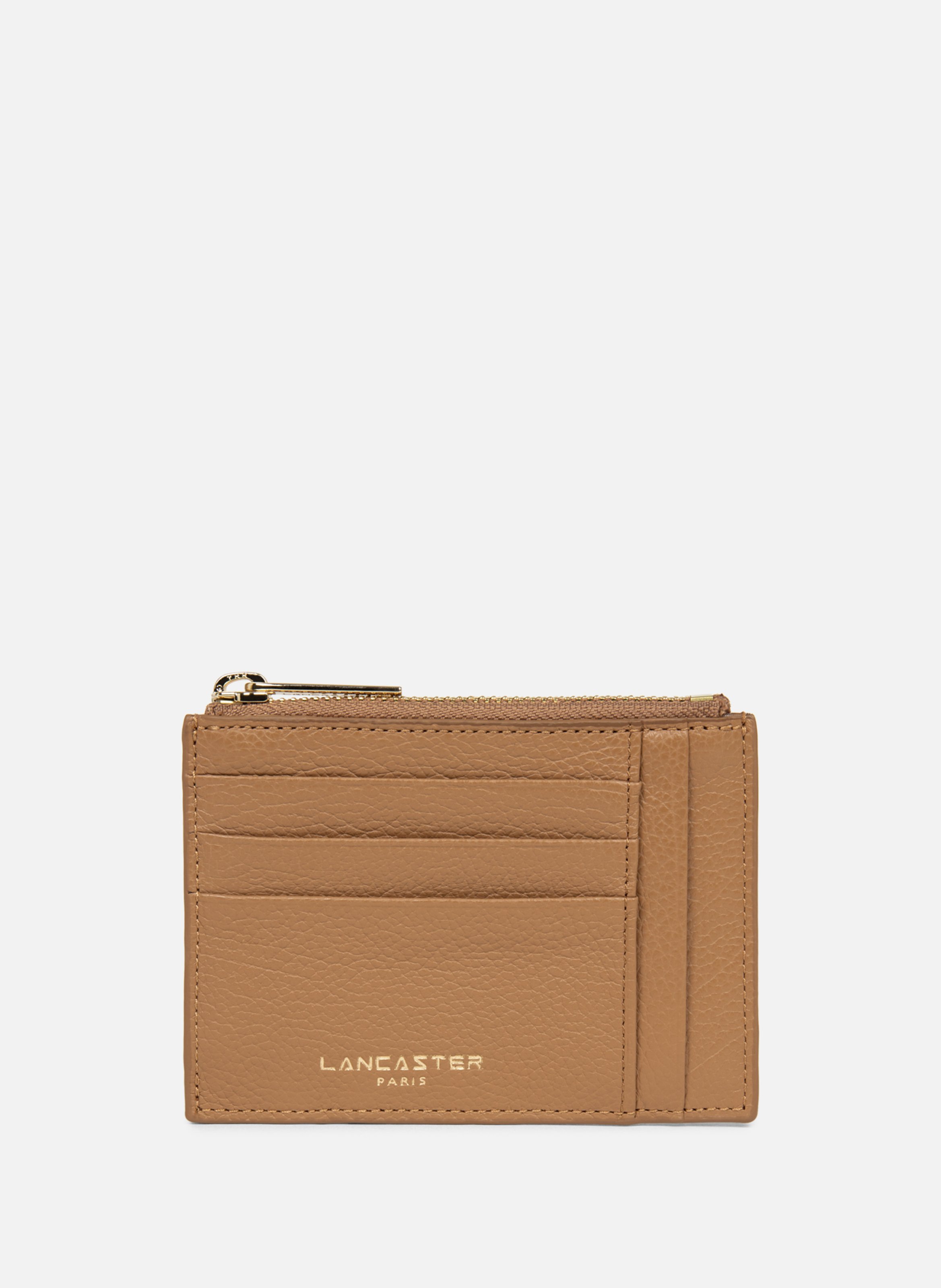 LANCASTER Card holder - Dune Brown