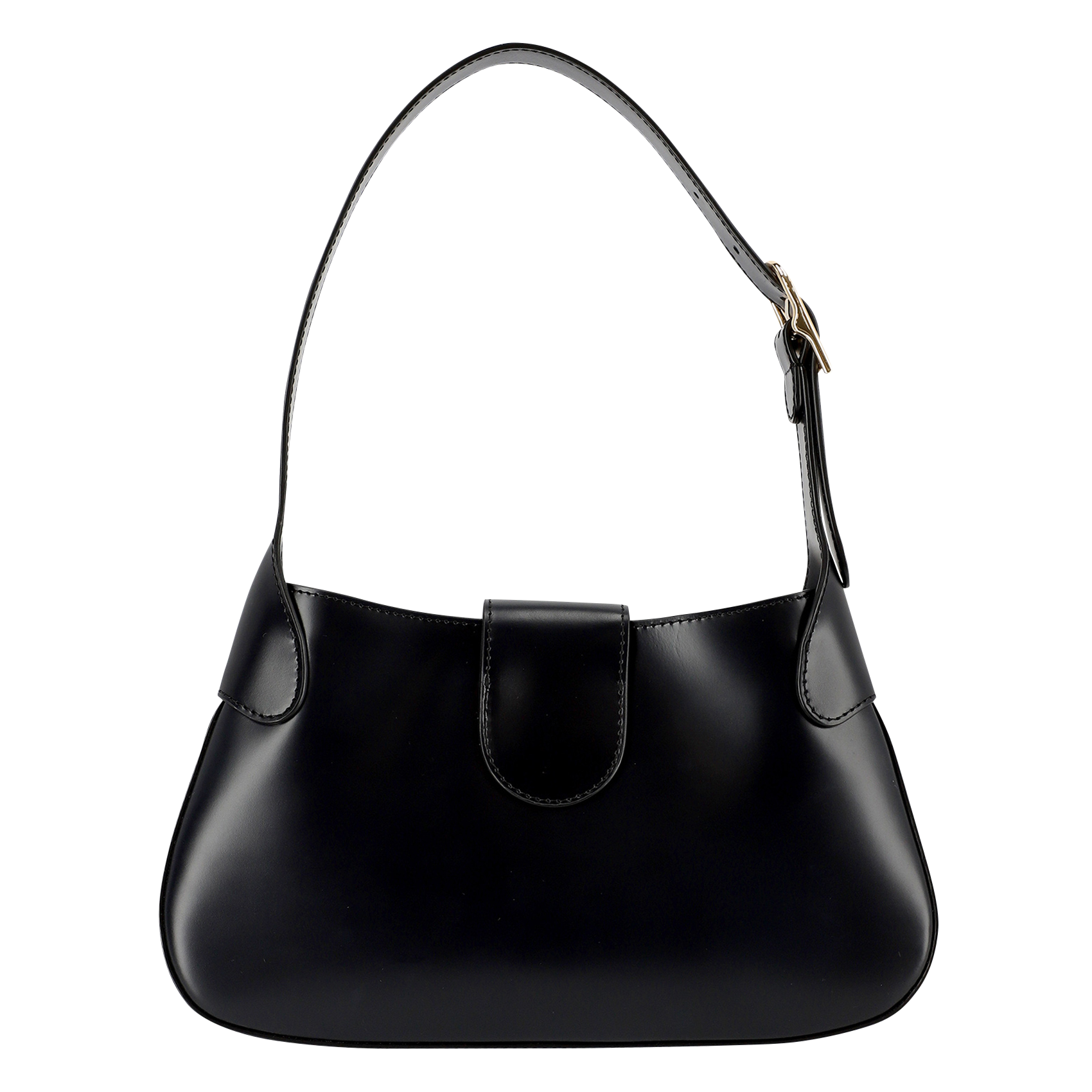 Sac en cuir lisse janet SANDRO Noir