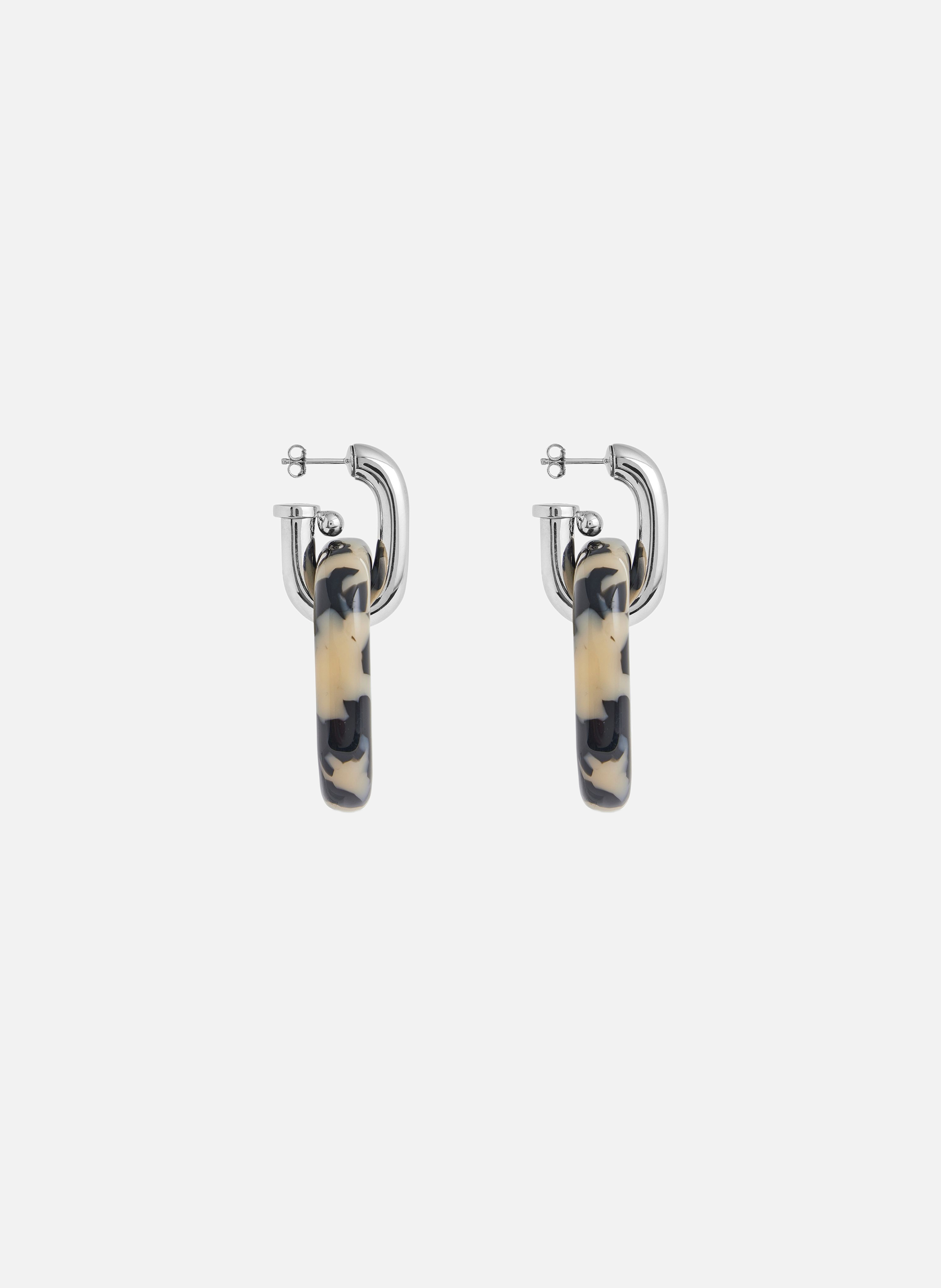 Boucles d’oreilles xl link RABANNE Argent
