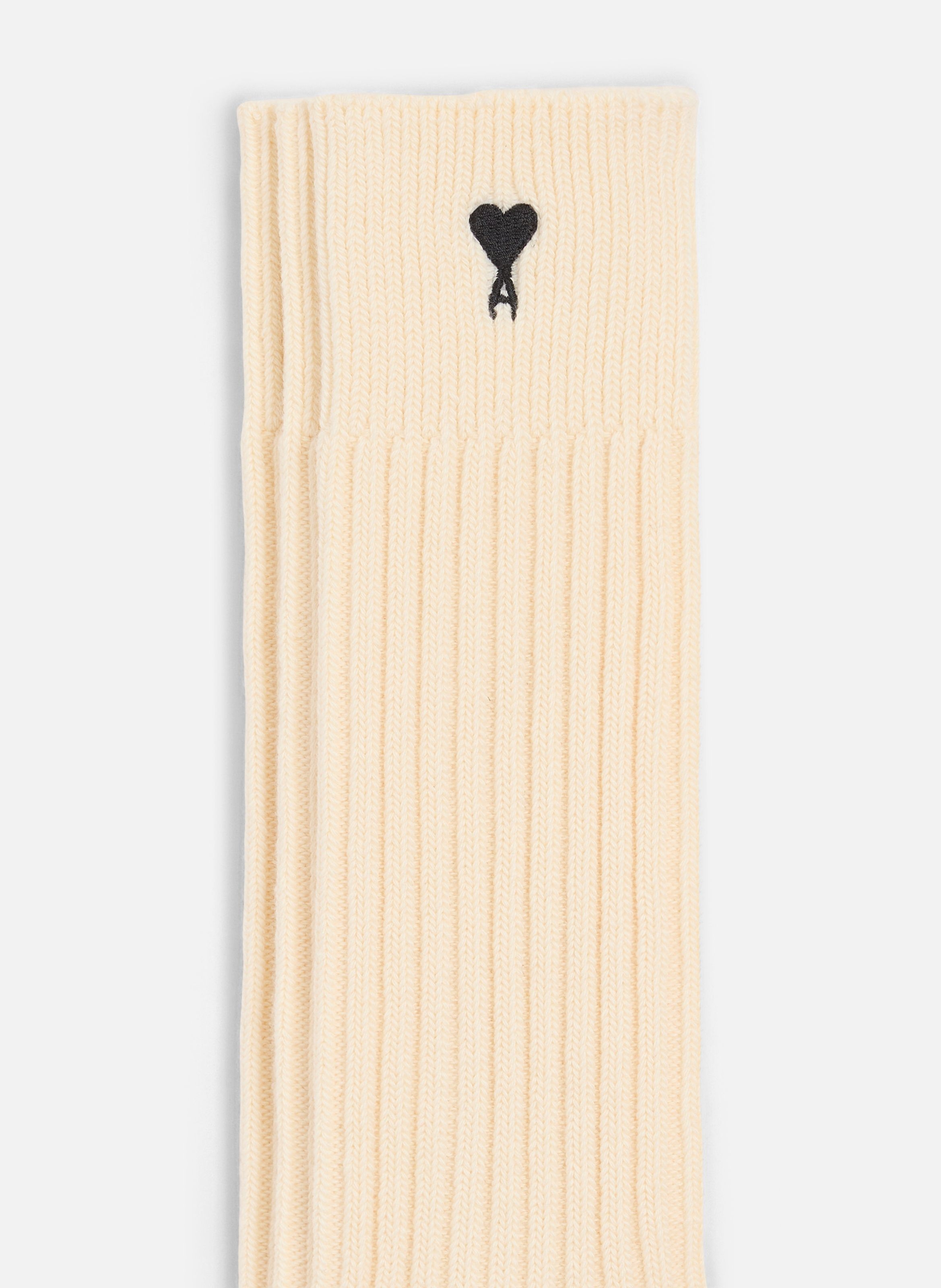 Pack Trois Chaussettes Ami De Coeur Noir unisexes AMI PARIS Blanc