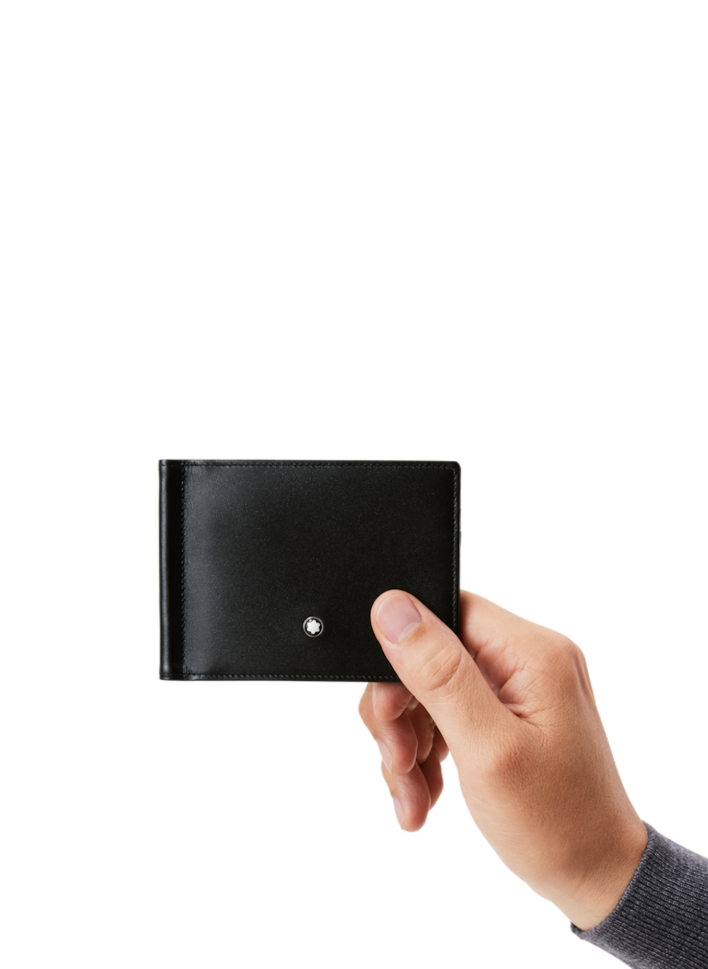 Smooth leather wallet MONTBLANC Black