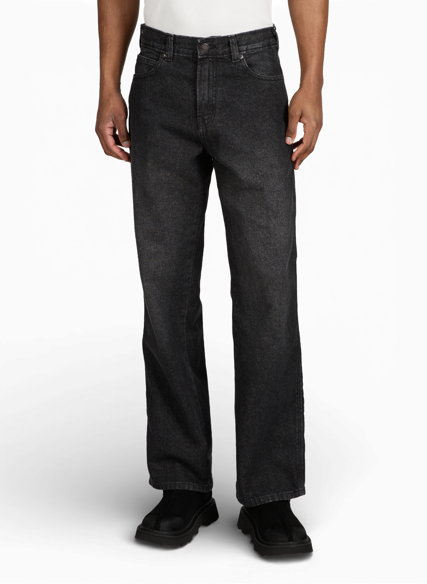 Straight cotton jeans DICKIES Black