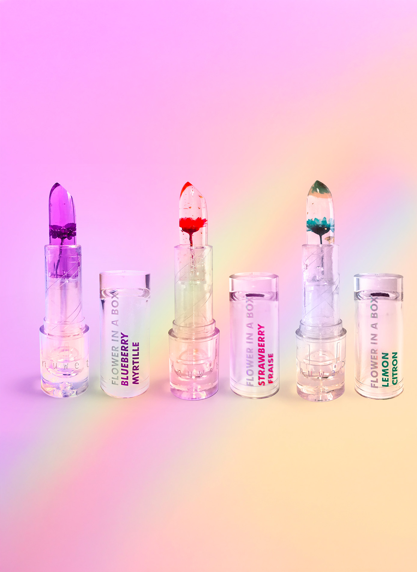 Flower in a box - Rouge à lèvres magique - Myrtille INUWET Myrtille