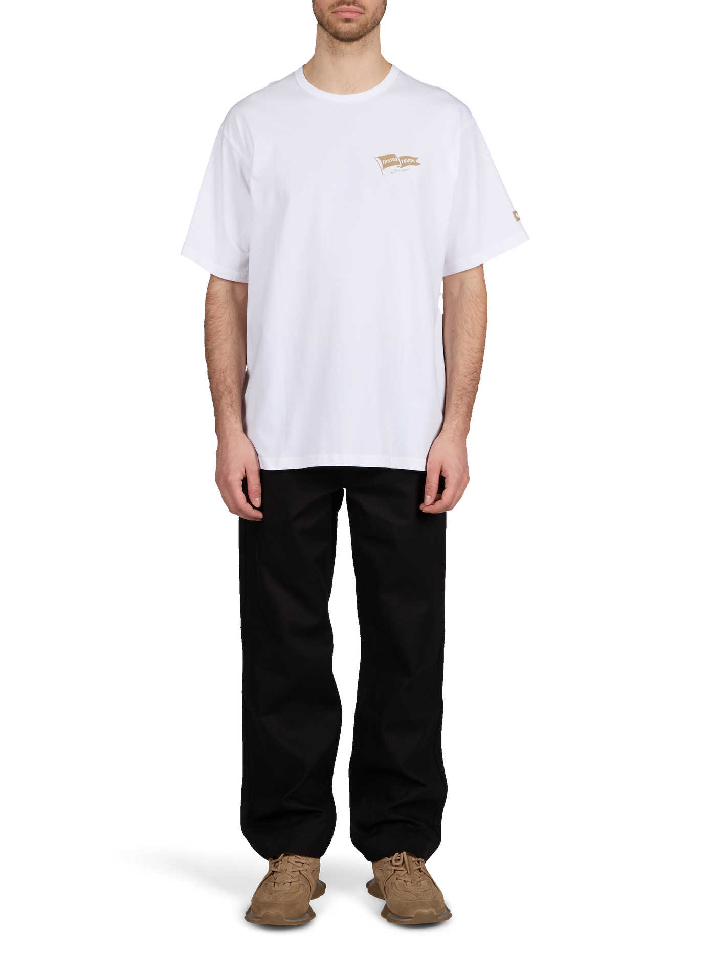 Oversized printed cotton T-shirt COLUMBIA White