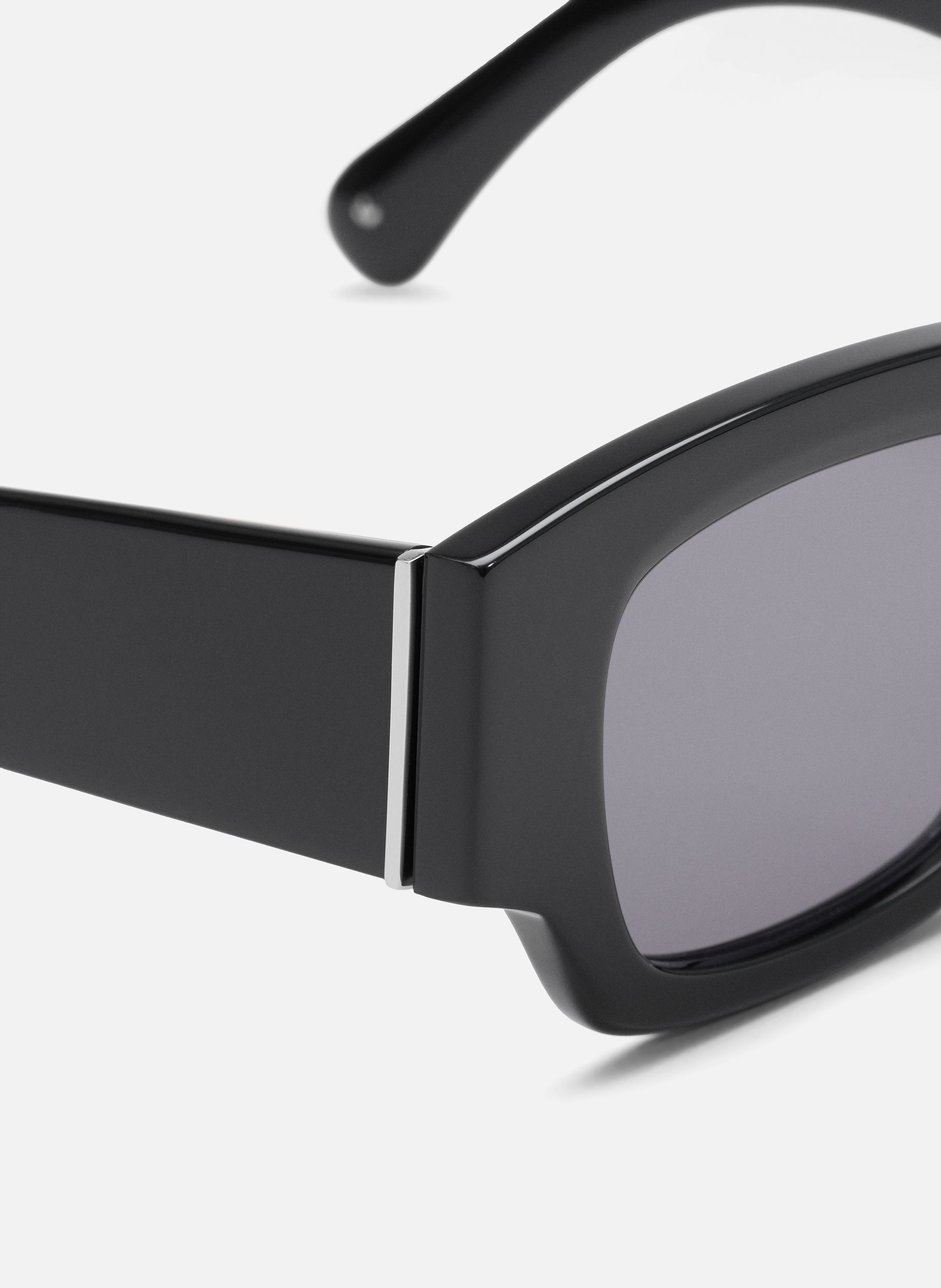 Lunettes de soleil 75001 en acétate unisexes AMI PARIS Noir