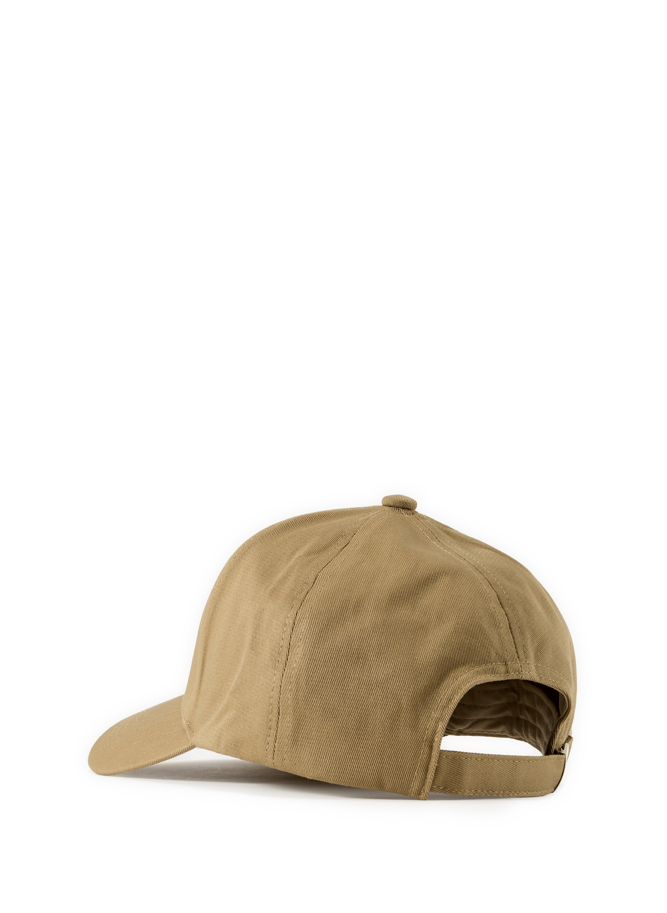 Cotton logo baseball cap SAISON 1865 Brown