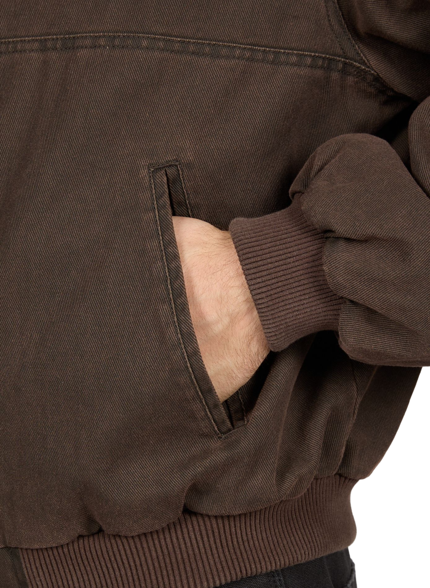 Jacket with classic cotton collar REPRESENT Brown