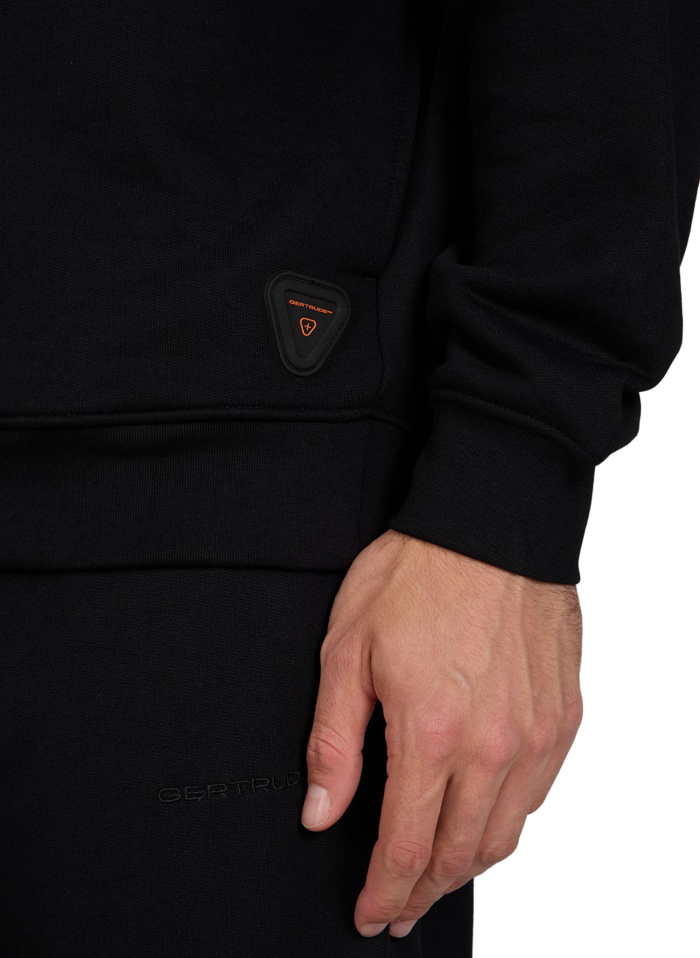 Daisy Blush Cotton Antoine Sweatshirt GERTRUDE ET GASTON Black