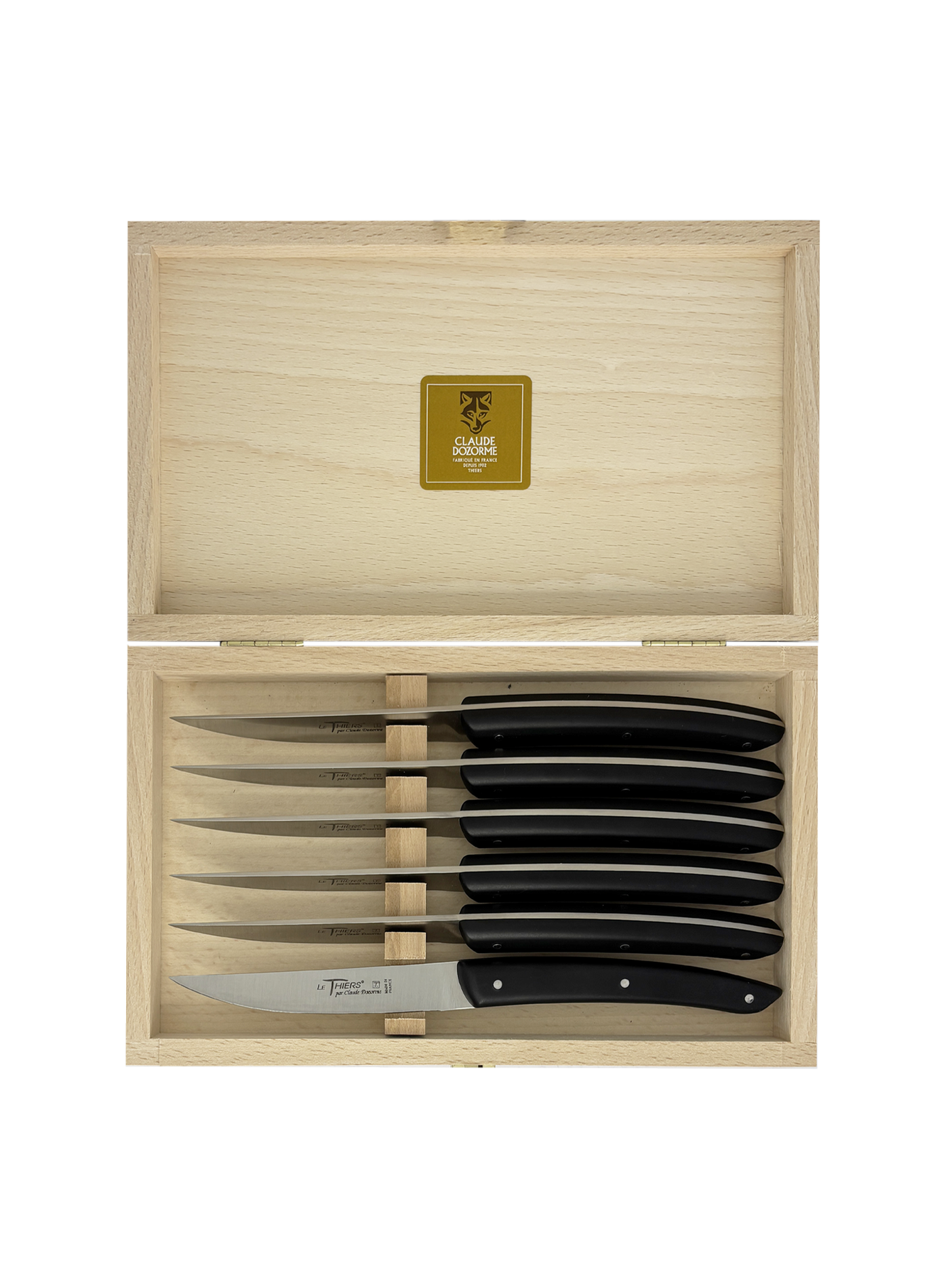 Le Thiers 6-Piece Knife Set DOZORME Black