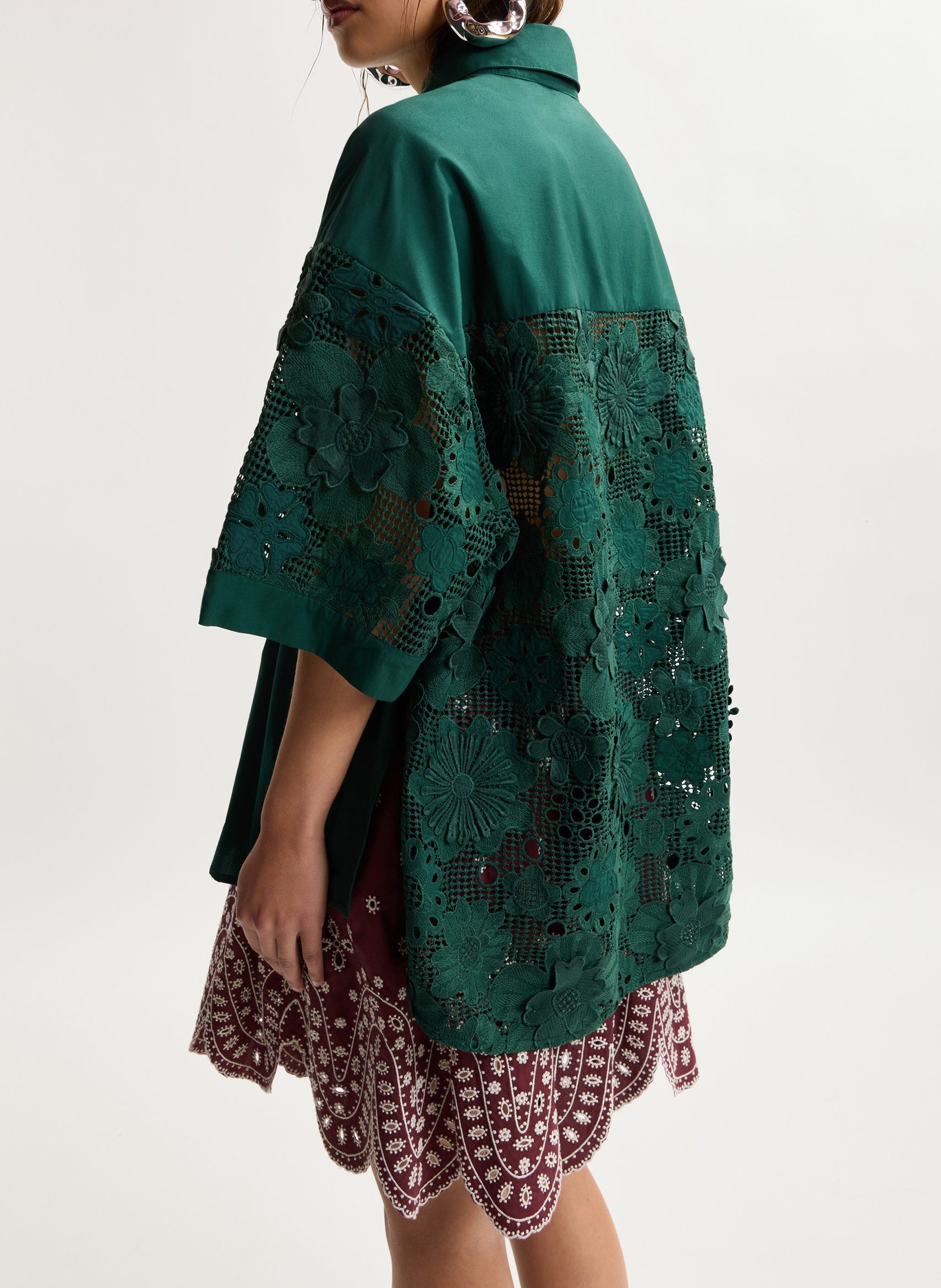 Chemise oversize col classique kali ESSENTIEL ANTWERP Vert
