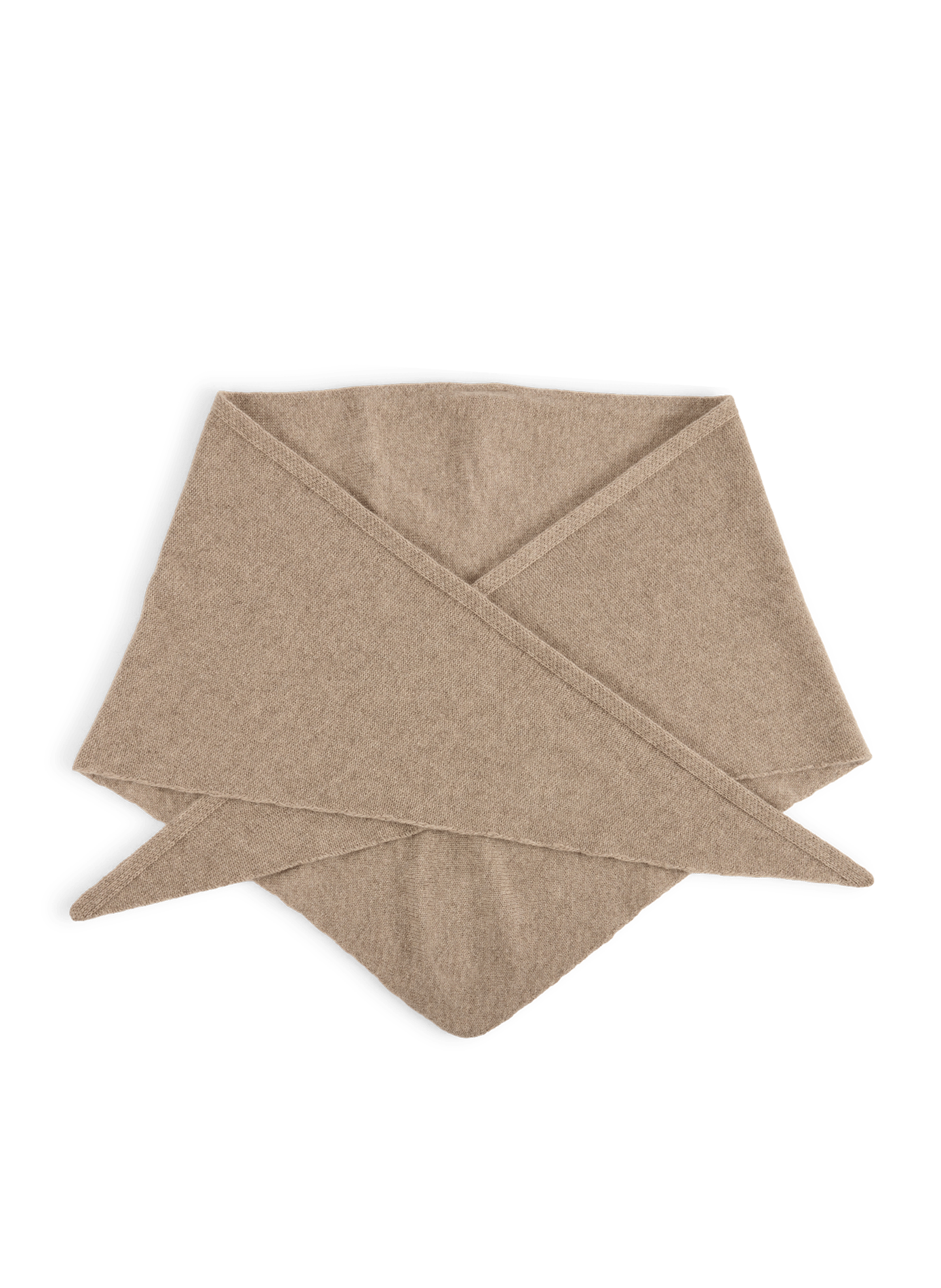 Cashmere triangle scarf SAISON 1865 Brown