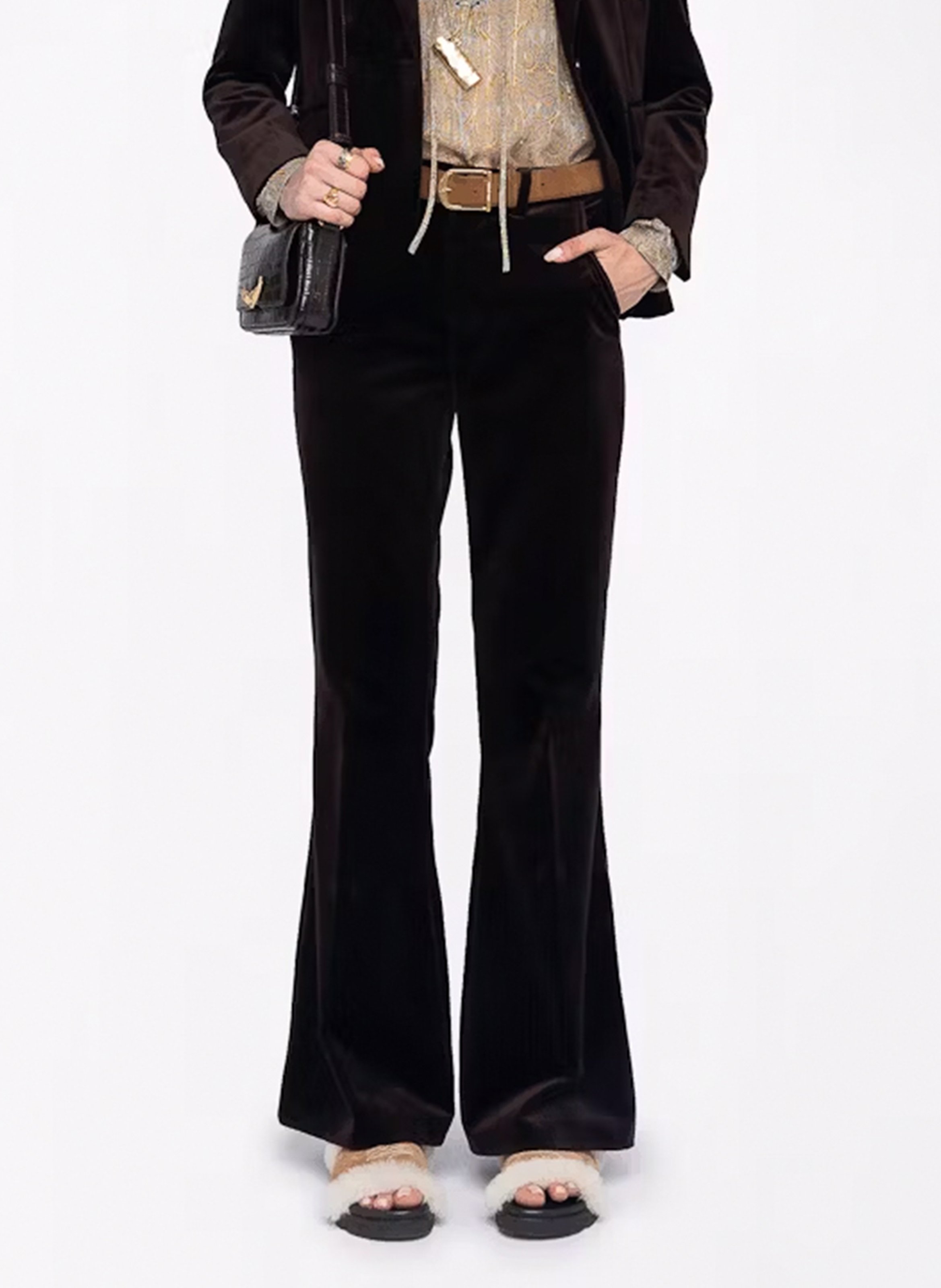 Cotton corduroy pants. ZADIG&VOLTAIRE Brown