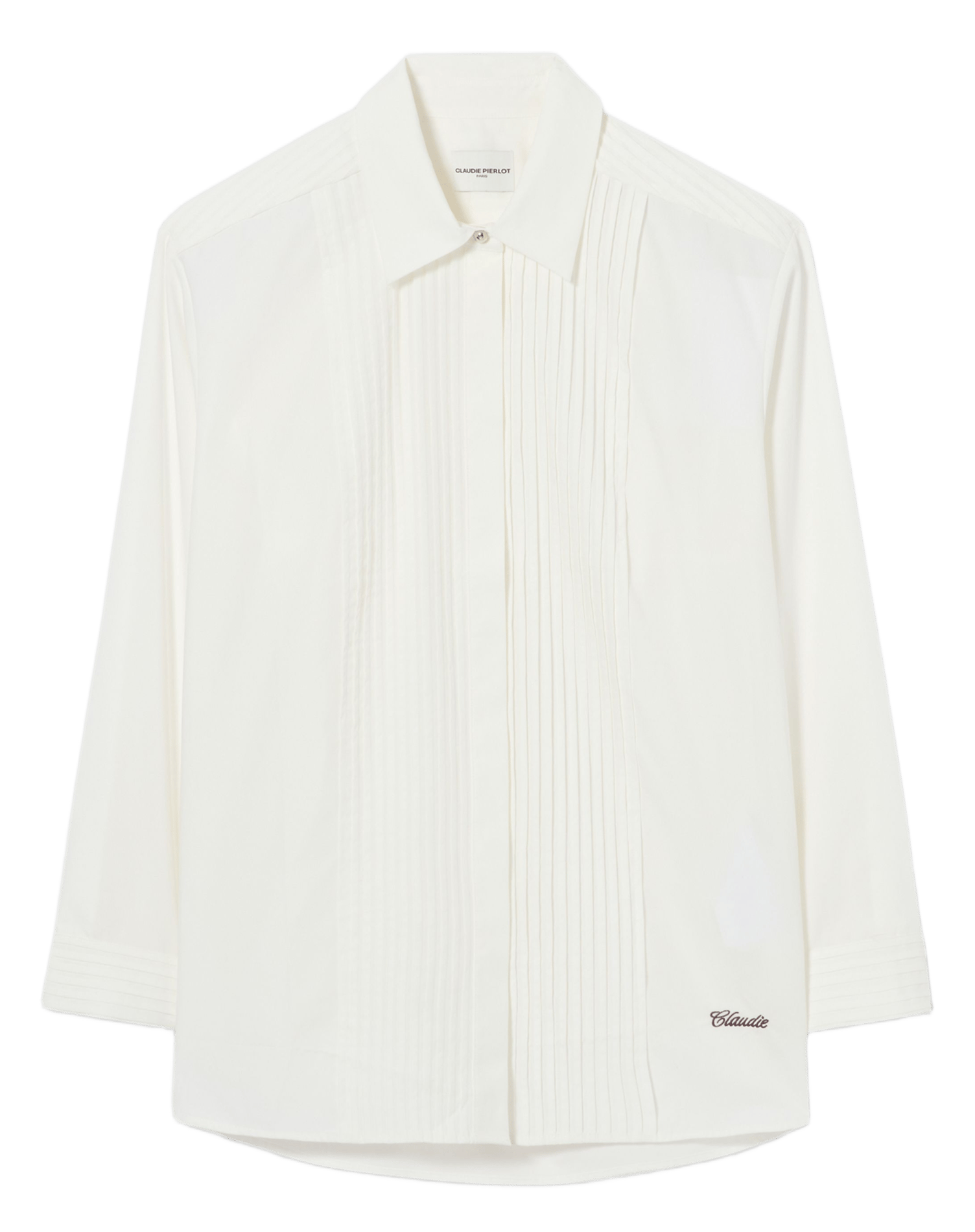 Chemise ample plissée unie | Beige CLAUDIE PIERLOT Femme