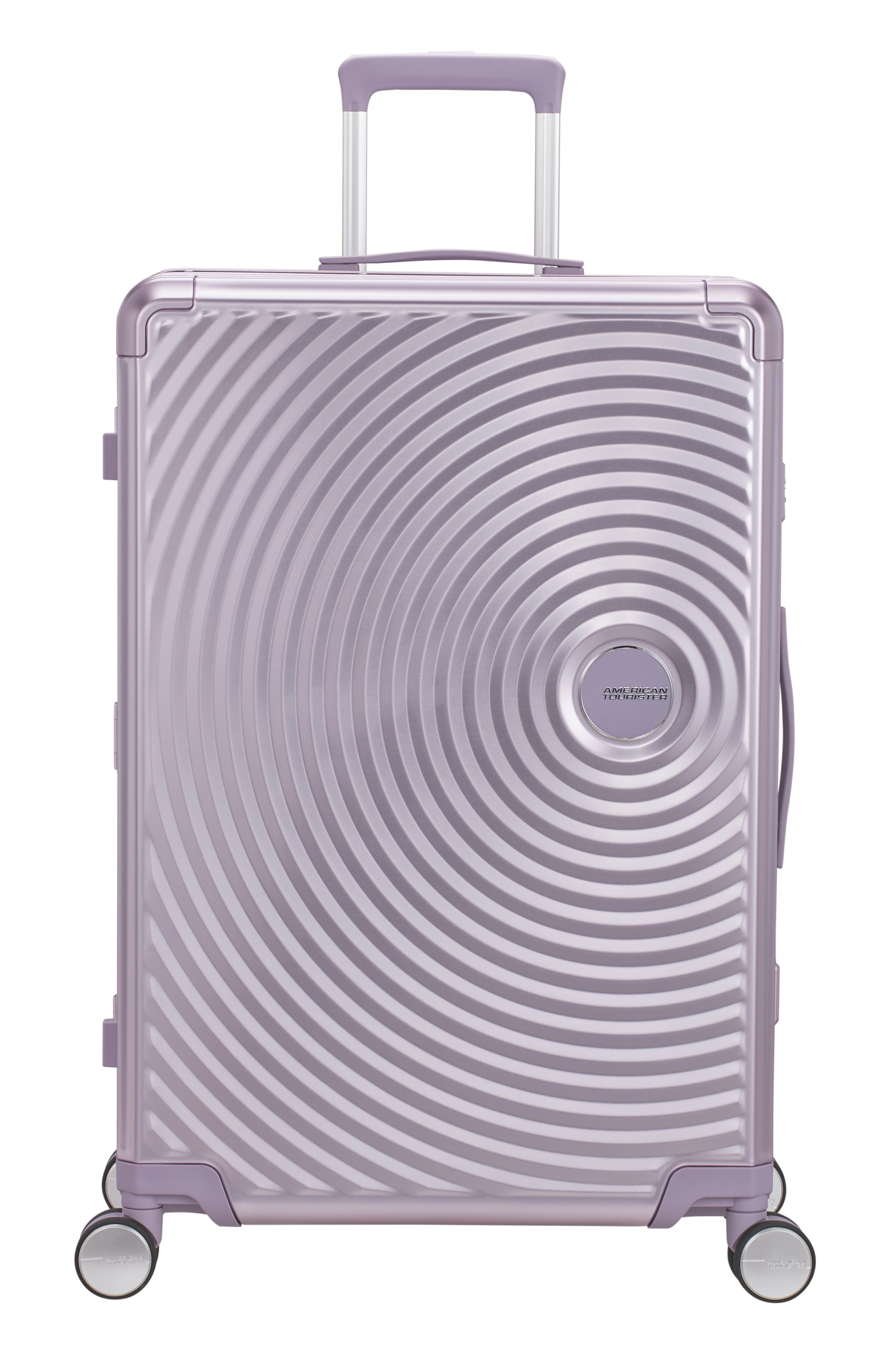 Soundbox alu valise 4 roues taille l AMERICAN TOURISTER Violet