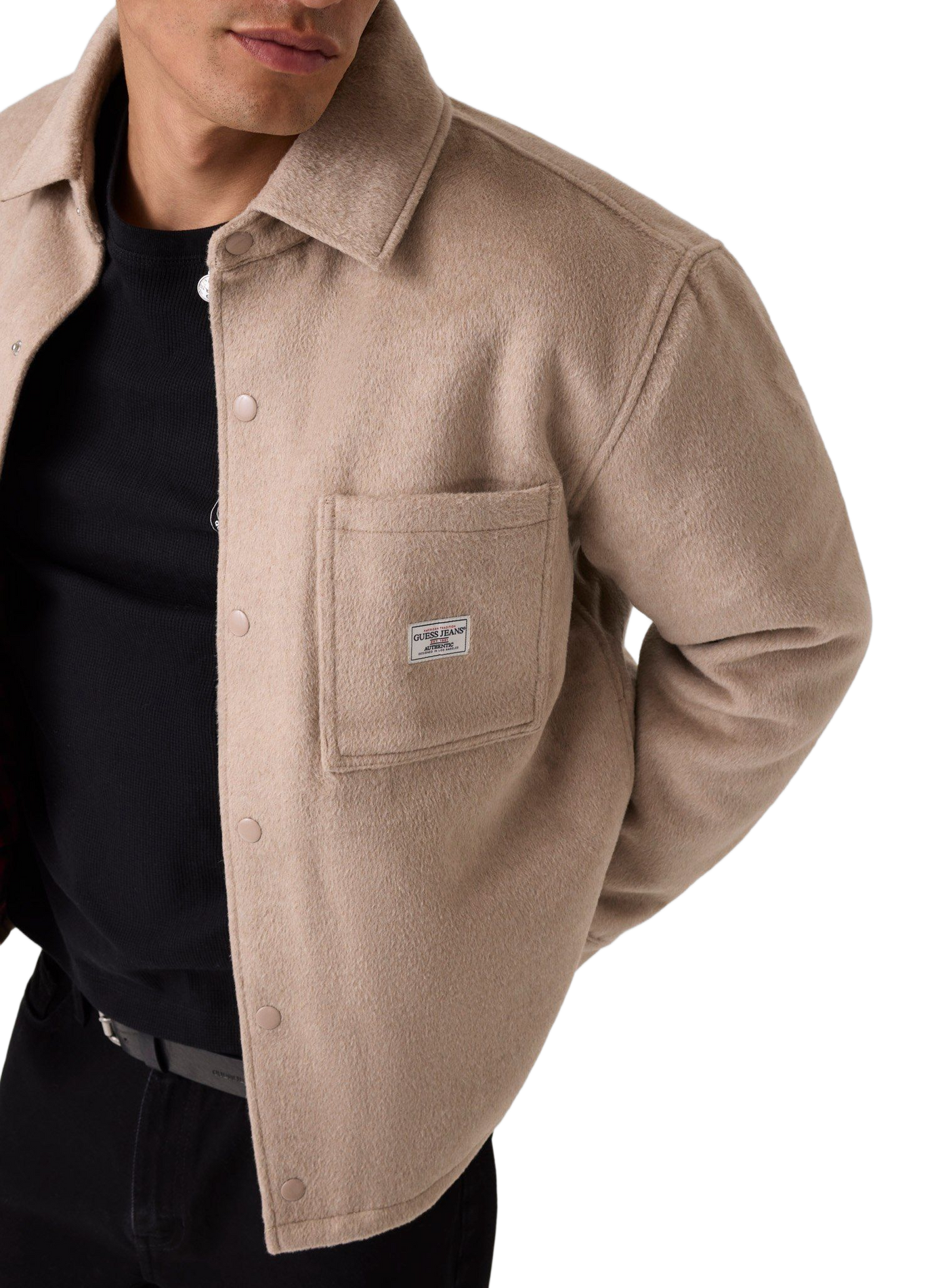 Surchemise col classique GUESS Beige