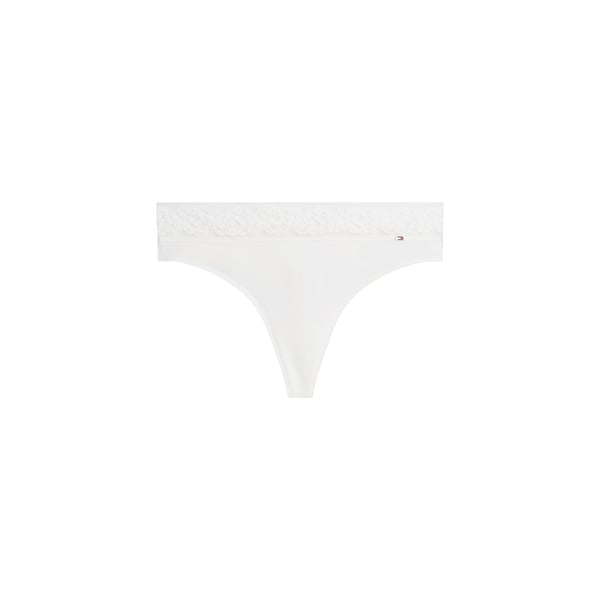 Tanga uni à bande dentelle Tanga uni à bande dentelle