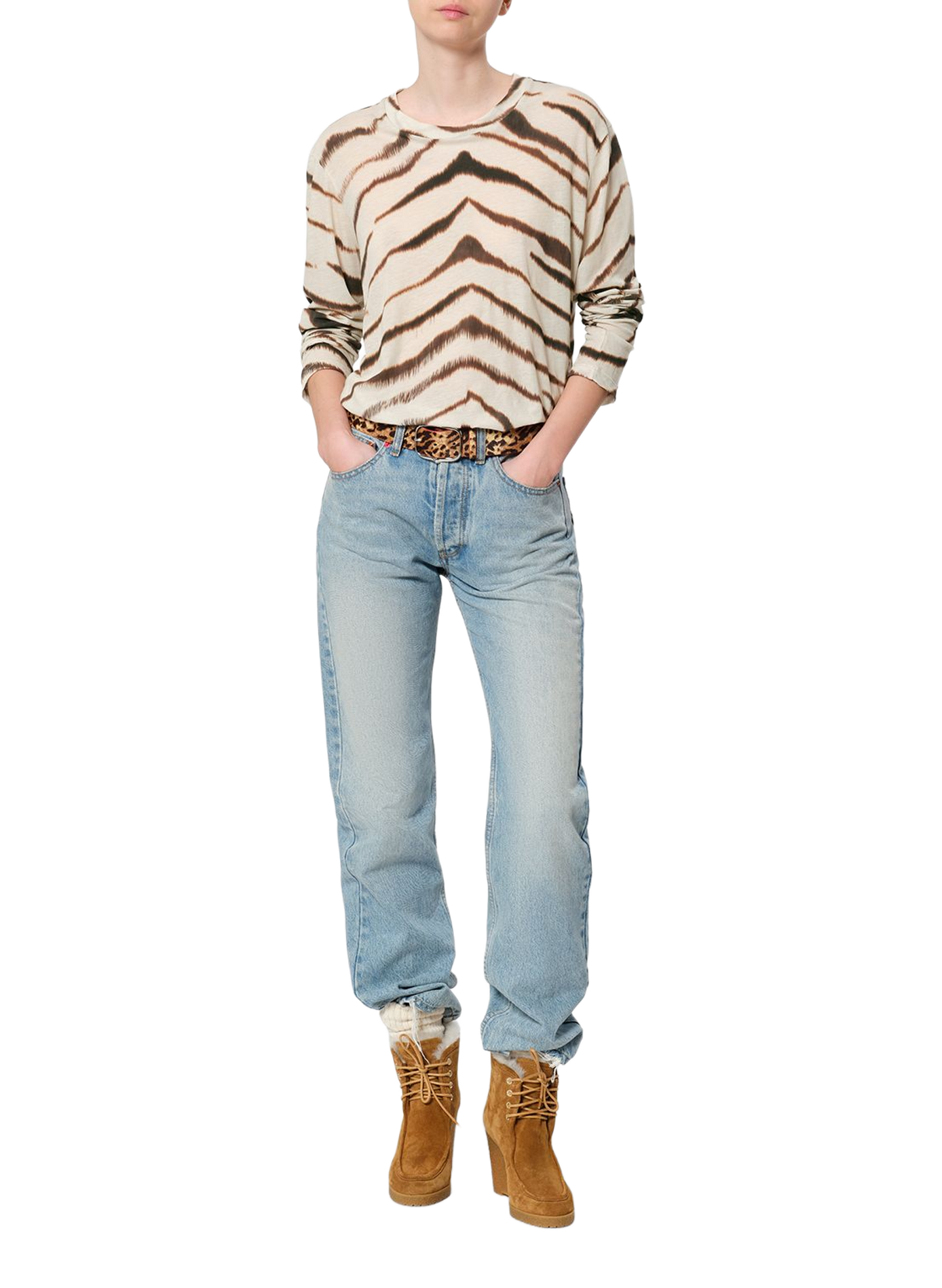 T-Shirt ZAKANE aus Baumwolle mit Zebraprint ISABEL MARANT Mehrfarbig