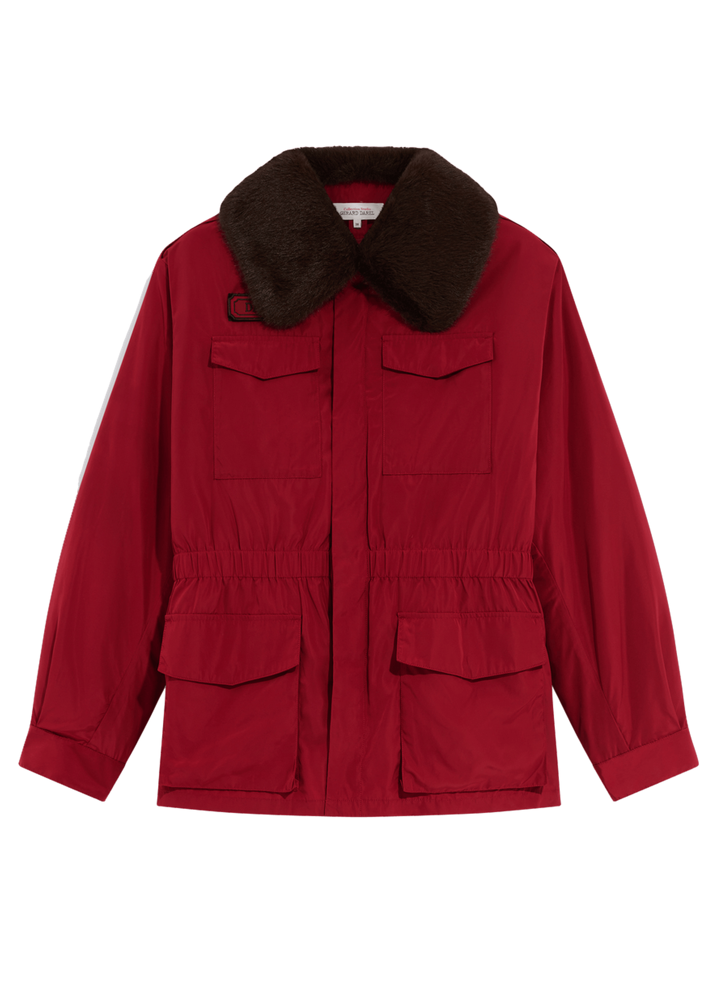 Parka cintrée à col en fausse fourrure - antmer GERARD DAREL Rouge