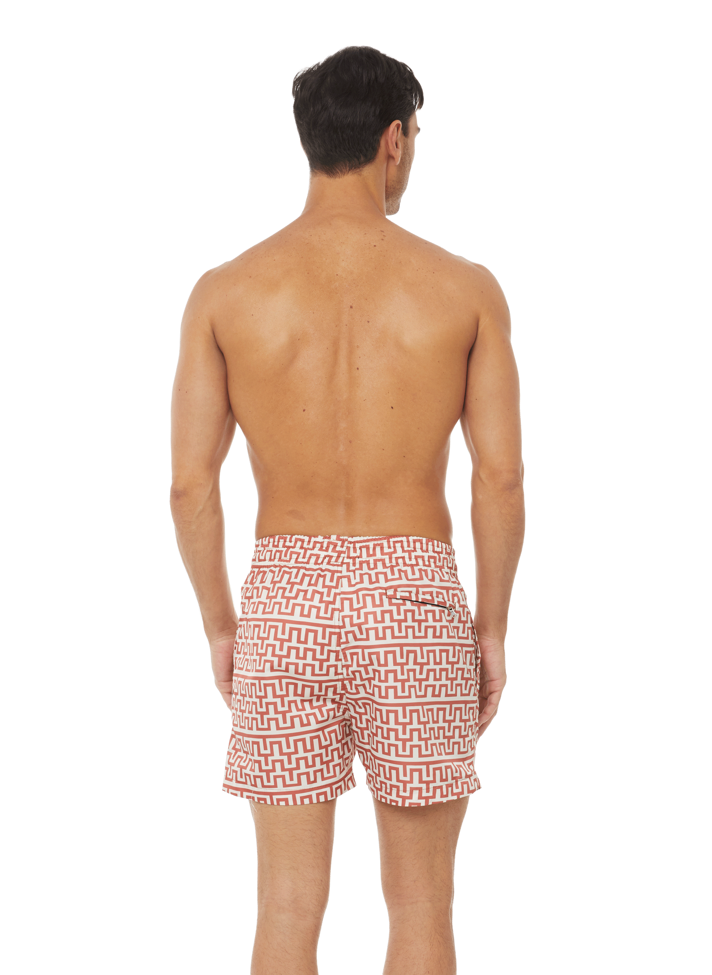 Cavoli recycled polyester swim shorts APNEE PARIS Red