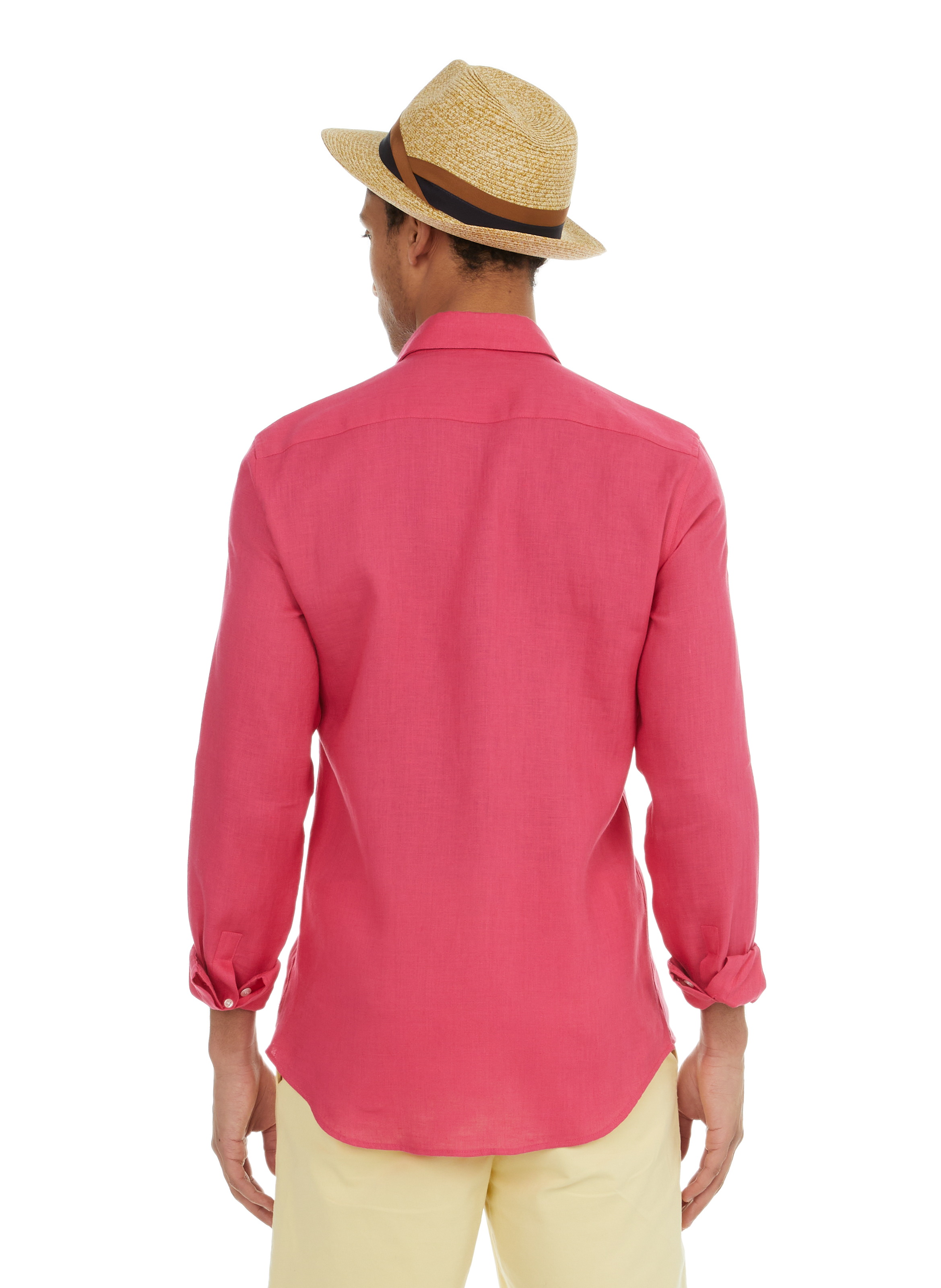 Chemise en lin  AU PRINTEMPS PARIS Rose