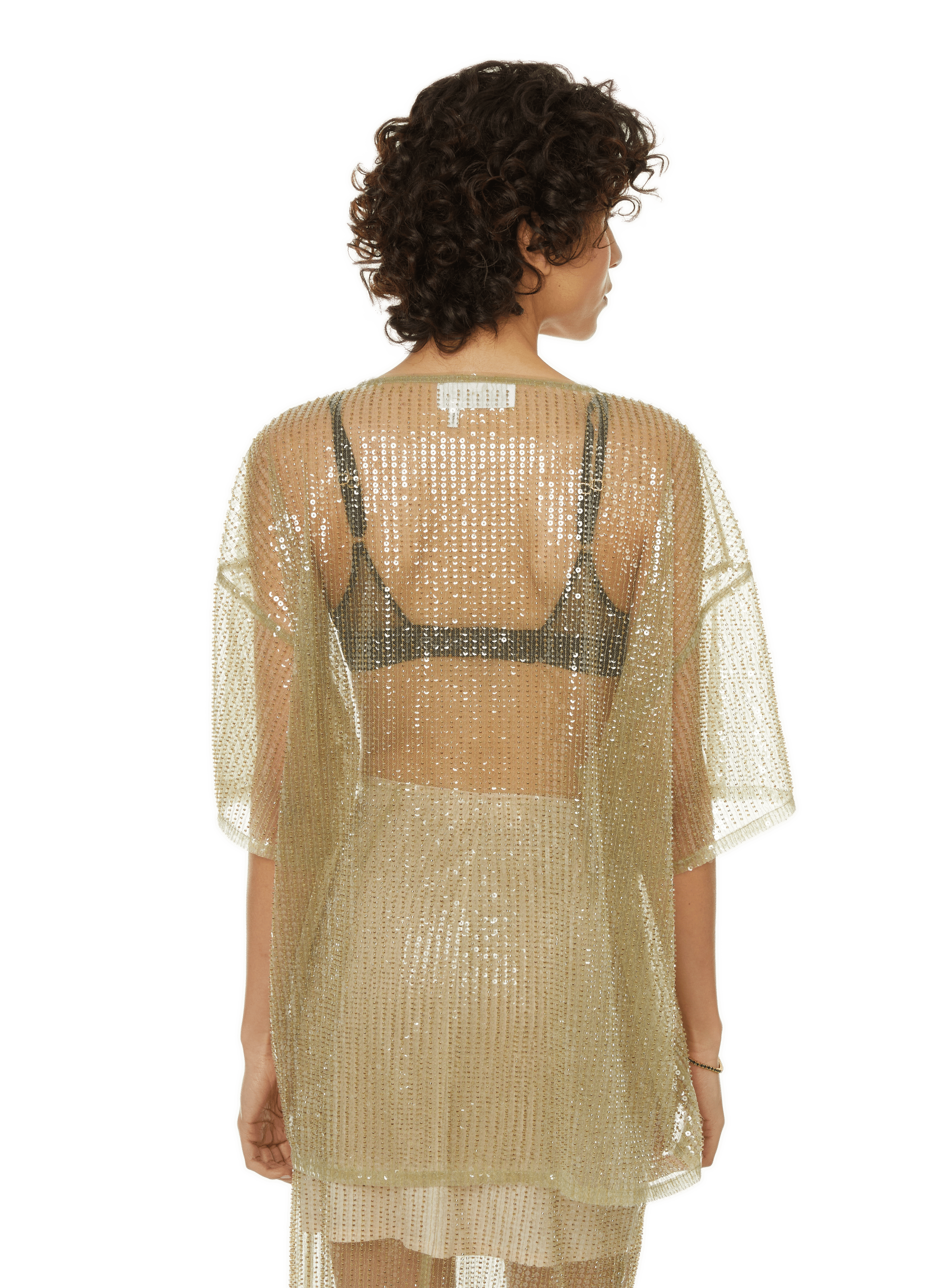 Sparkling transparent top  Green