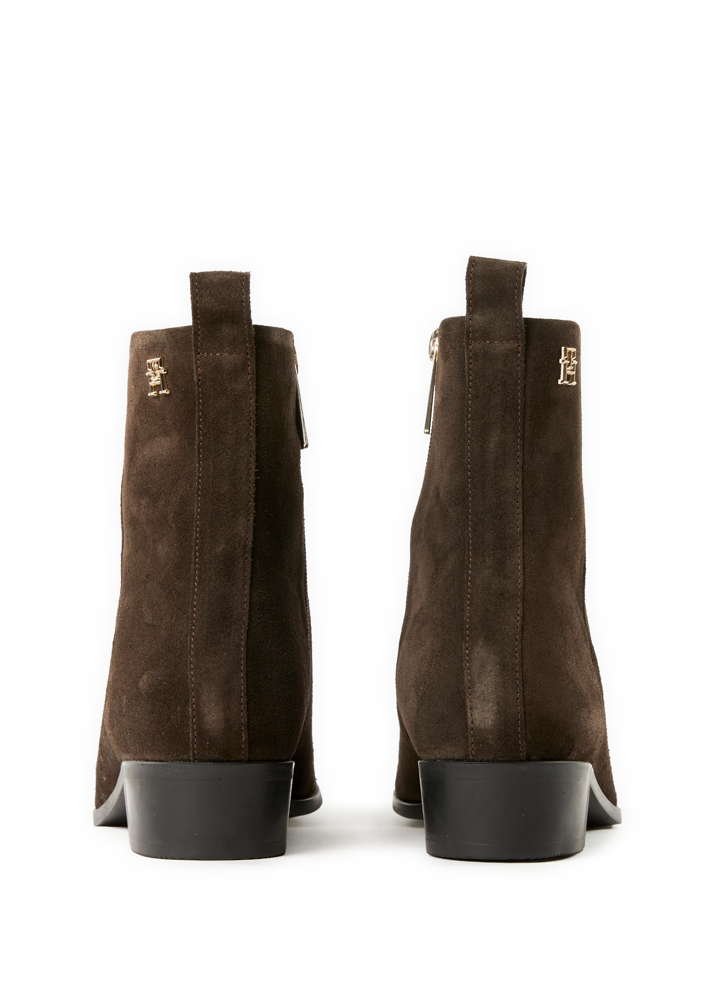 Bottines Cowboy en daim Marron