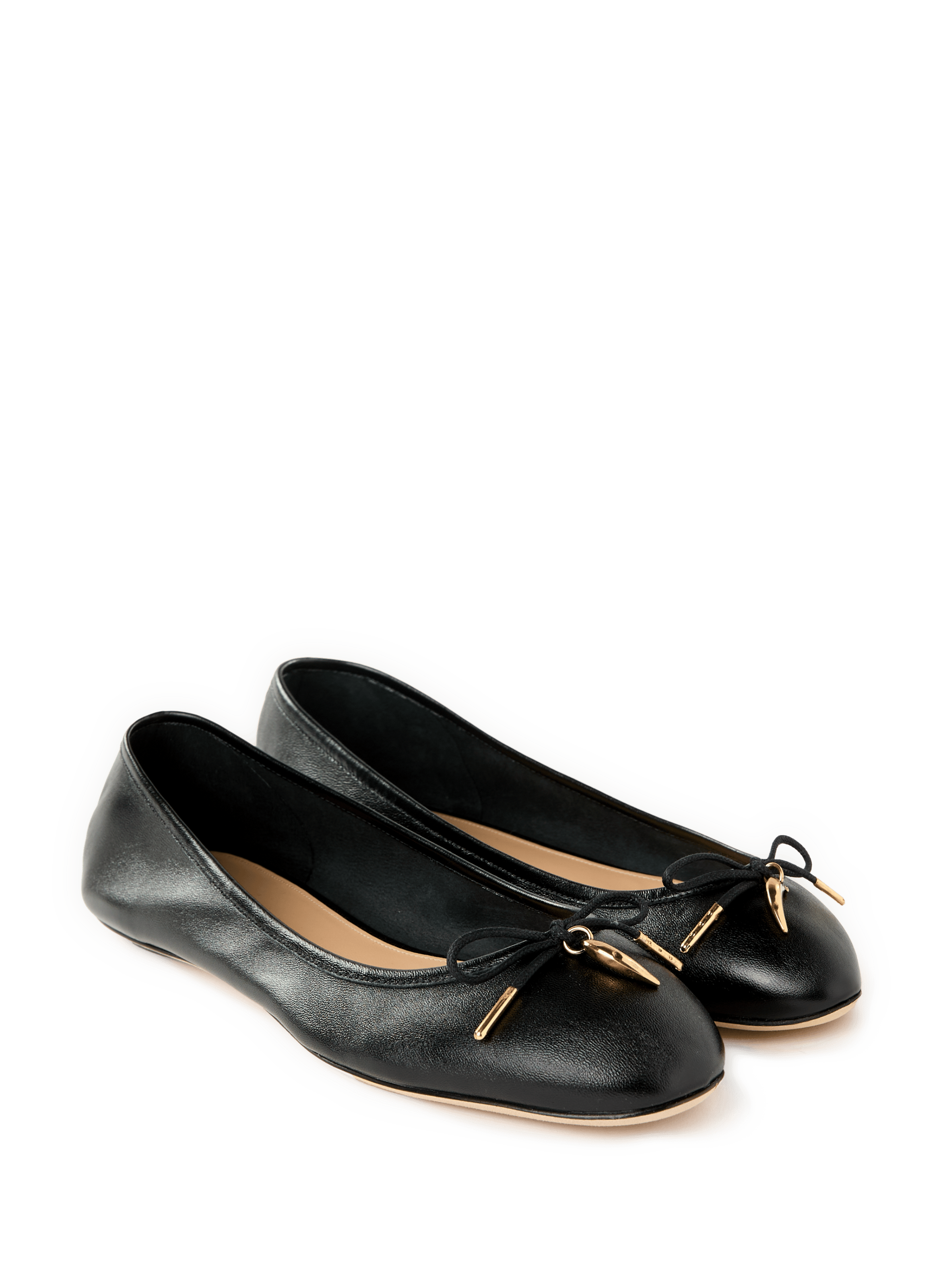 Iris leather ballerina flats CHLOÉ Black