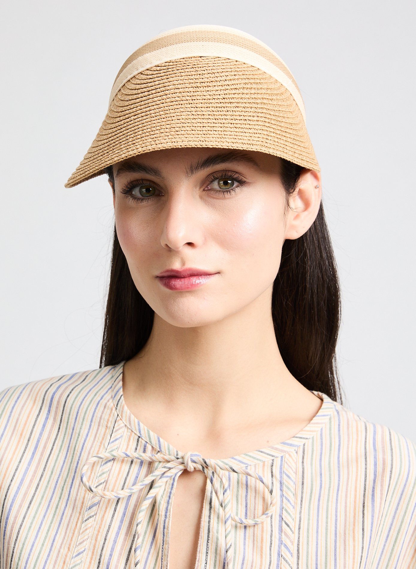 Visière en Rafia AU PRINTEMPS PARIS Marron