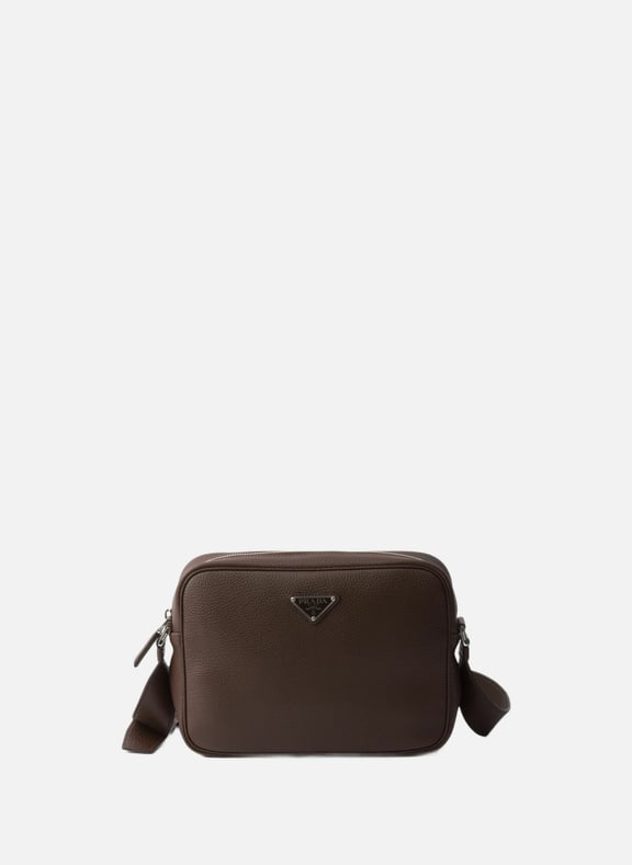 Sac à bandoulière en cuir Marron by PRADA PRADA Sac à bandoulière en cuir Marron