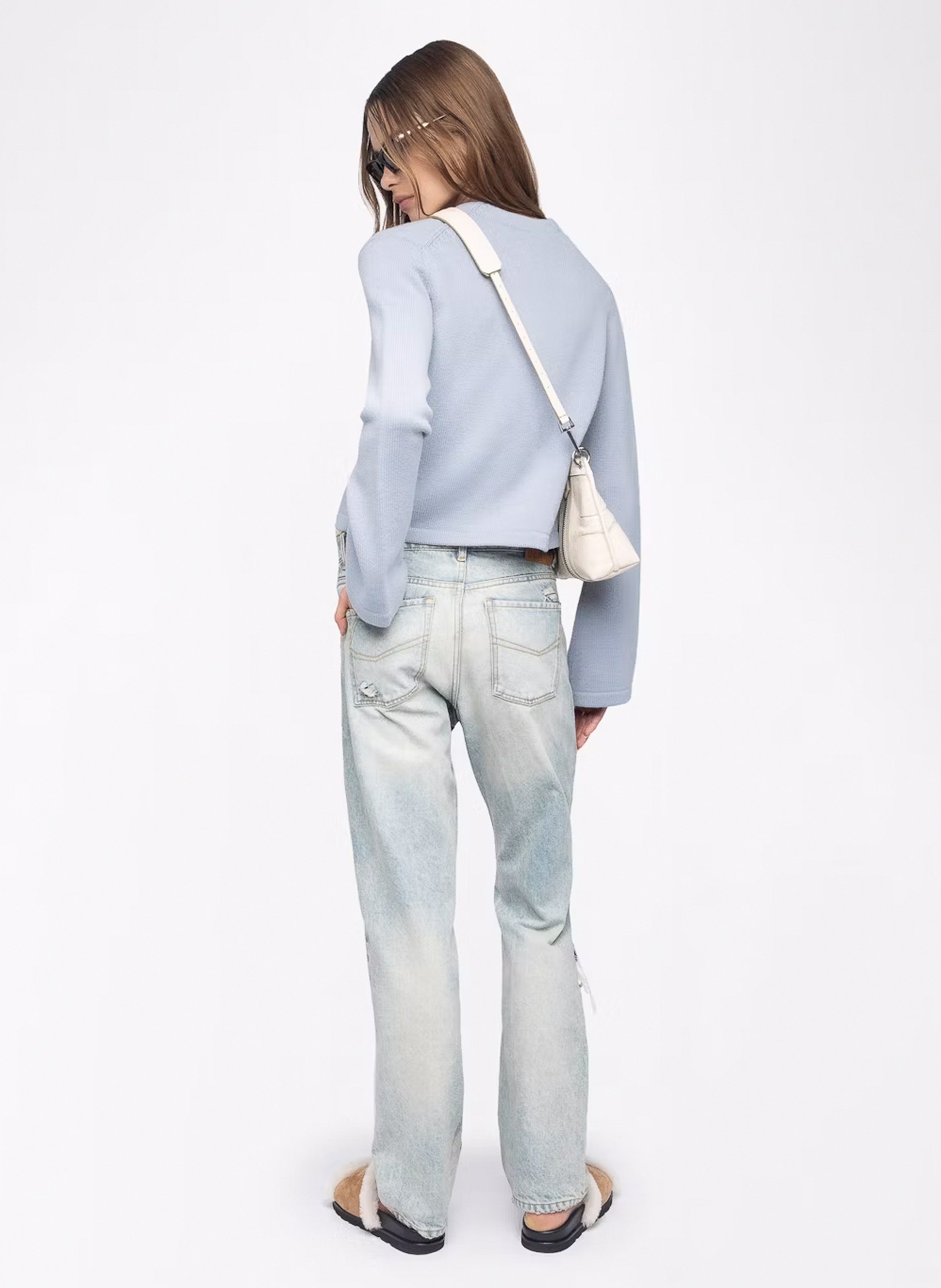 Cardigan col v boutonné en cachemire nolly ZADIG&VOLTAIRE Bleu