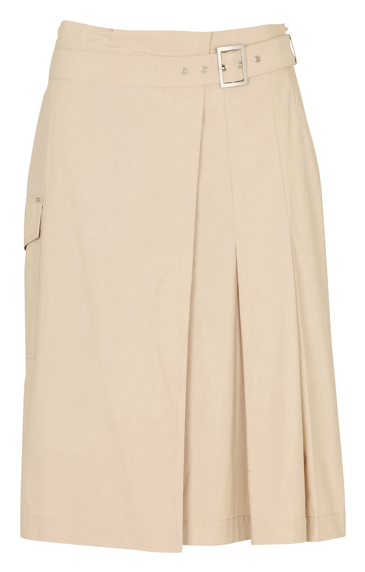 Jupe évasée en coton IKKS Beige