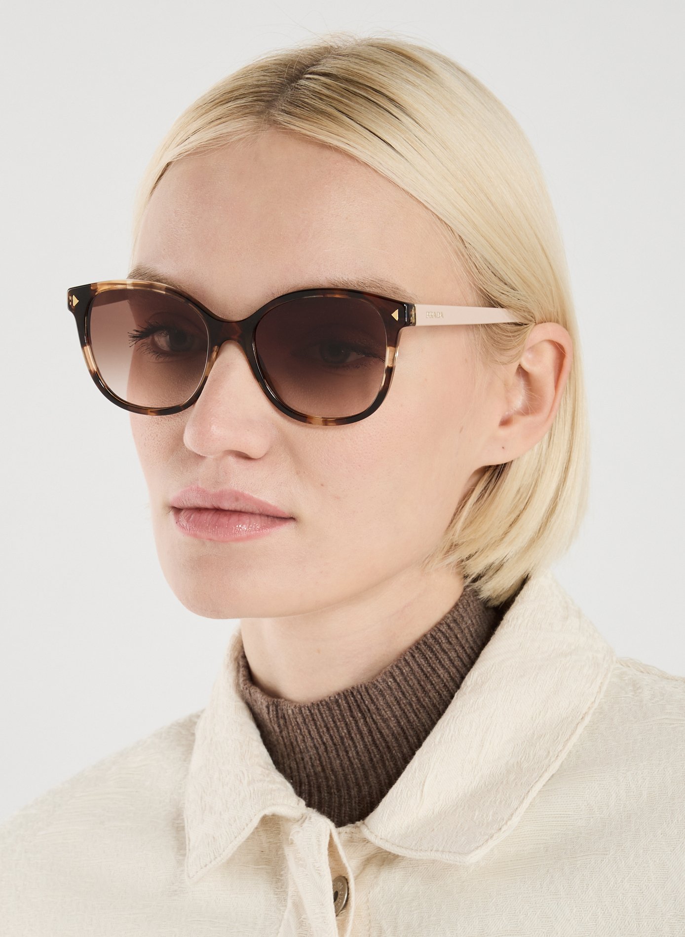 Lunettes de soleil rondes PRADA Multicolore