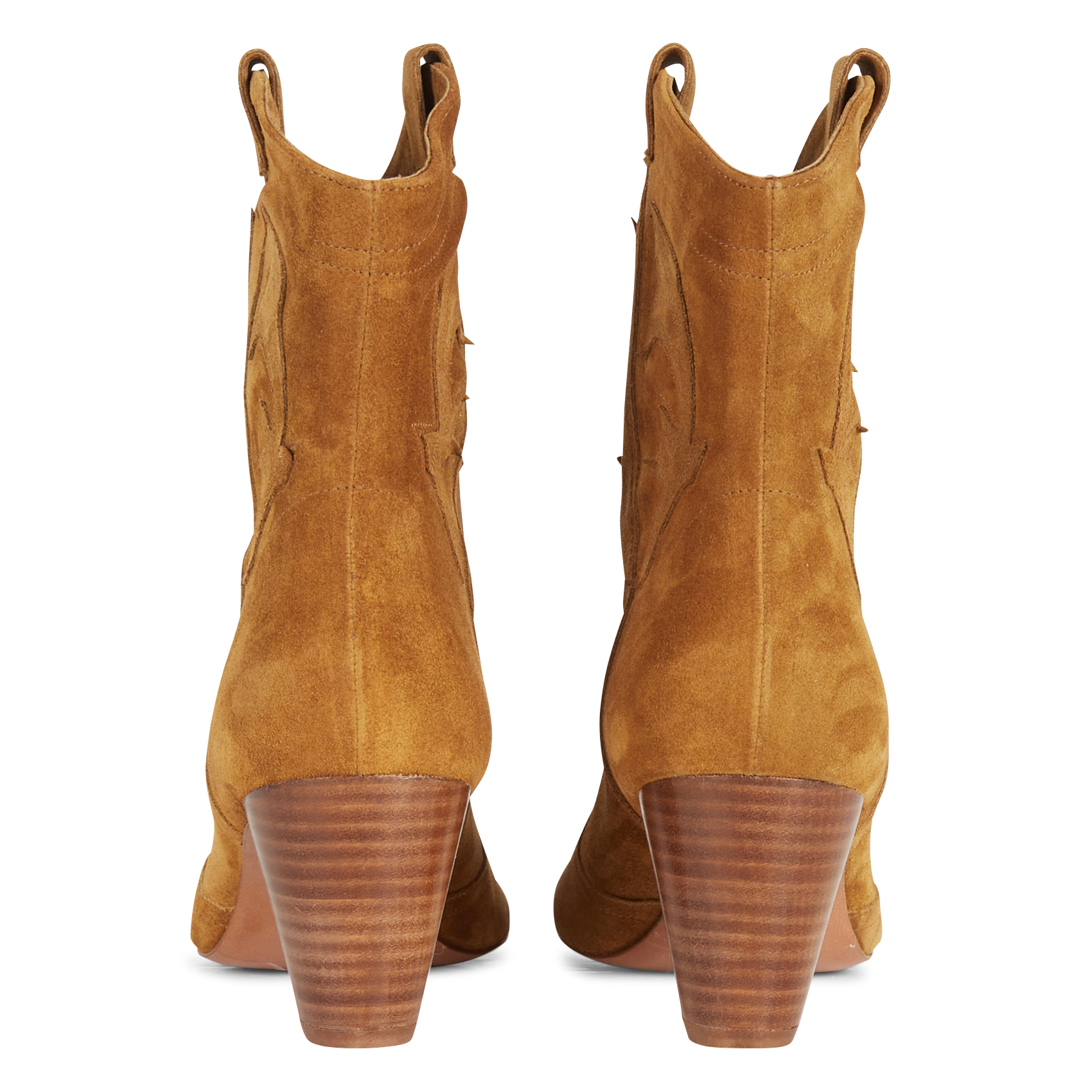 Bottines en cuir de vachette casey BA&SH Marron