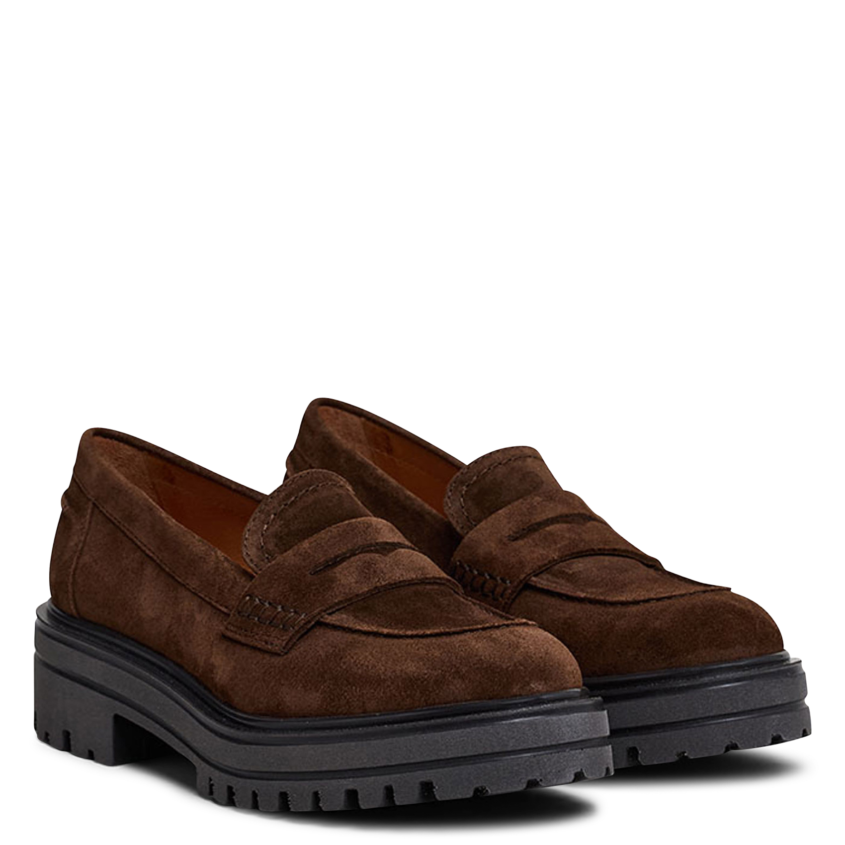 Mocassins en cuir velours alfi JONAK Marron