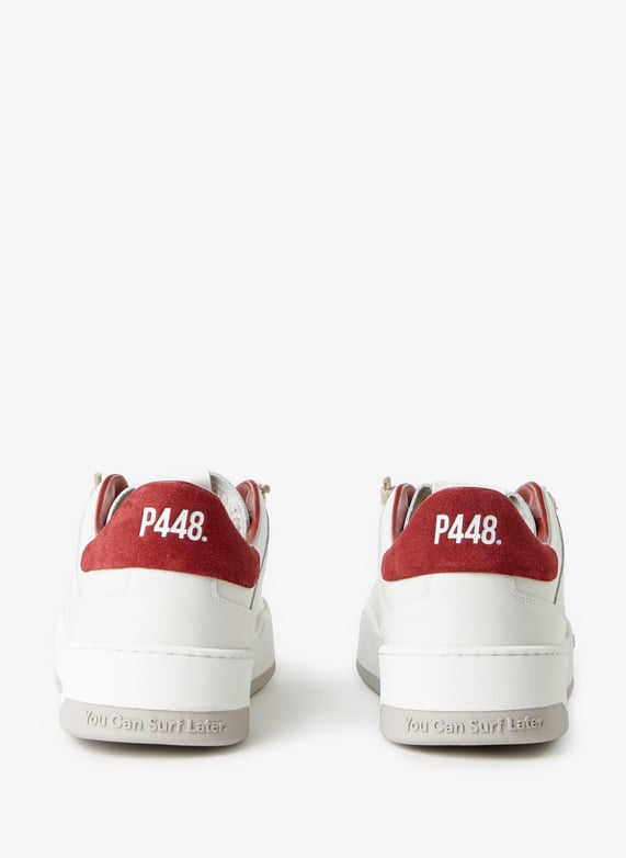 Plain sneakers White P448 Men
