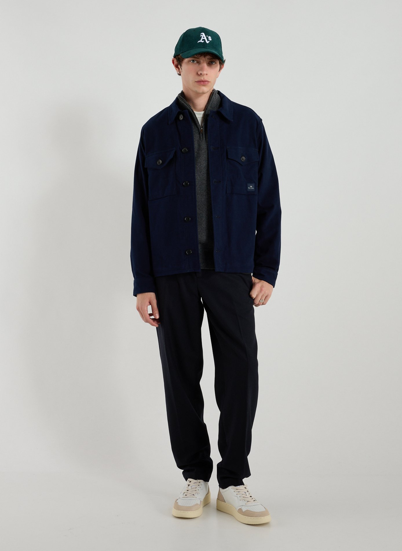 Cotton-blend overshirt PAUL SMITH Blue