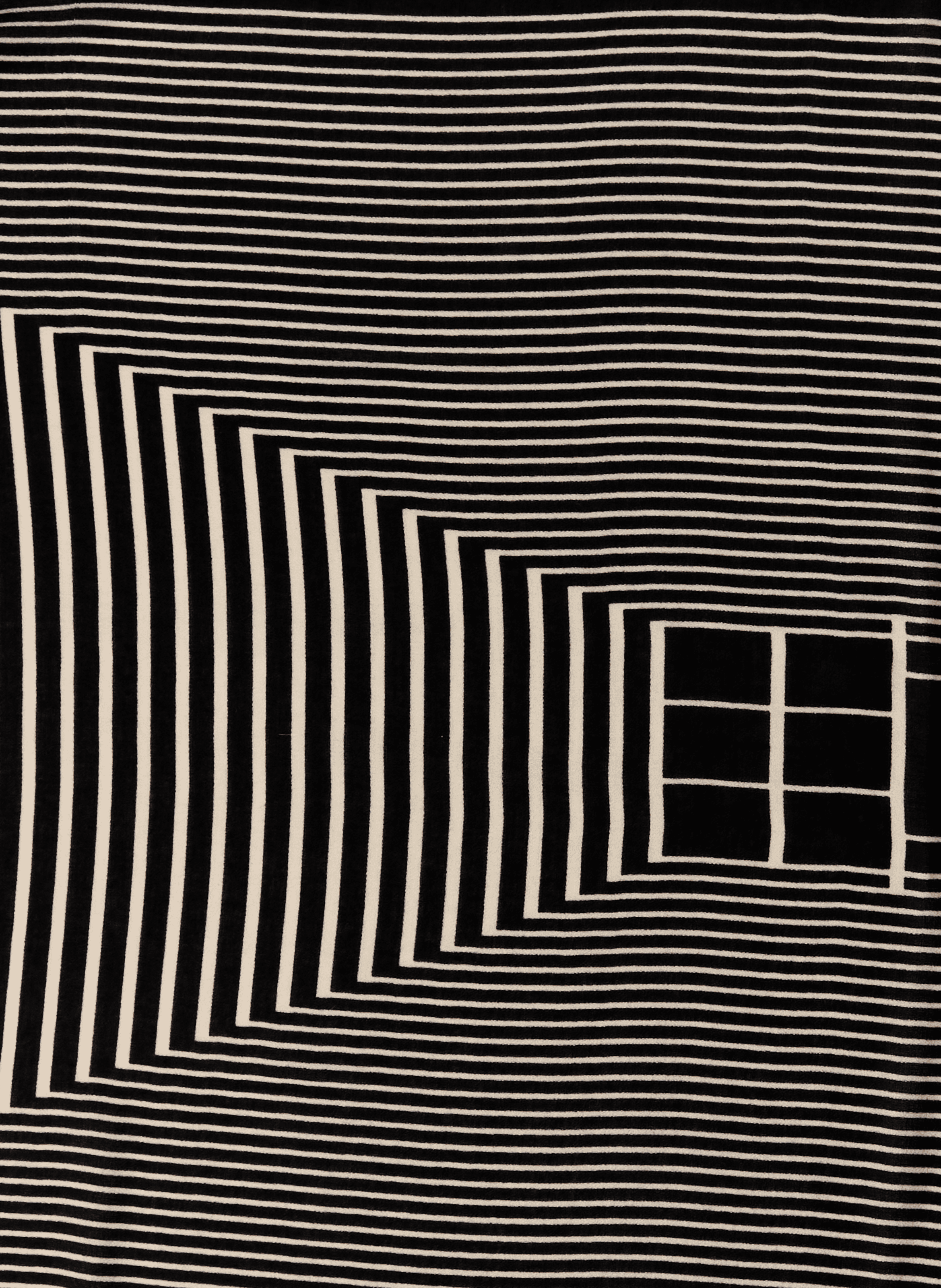 Striped stole AU PRINTEMPS PARIS Black