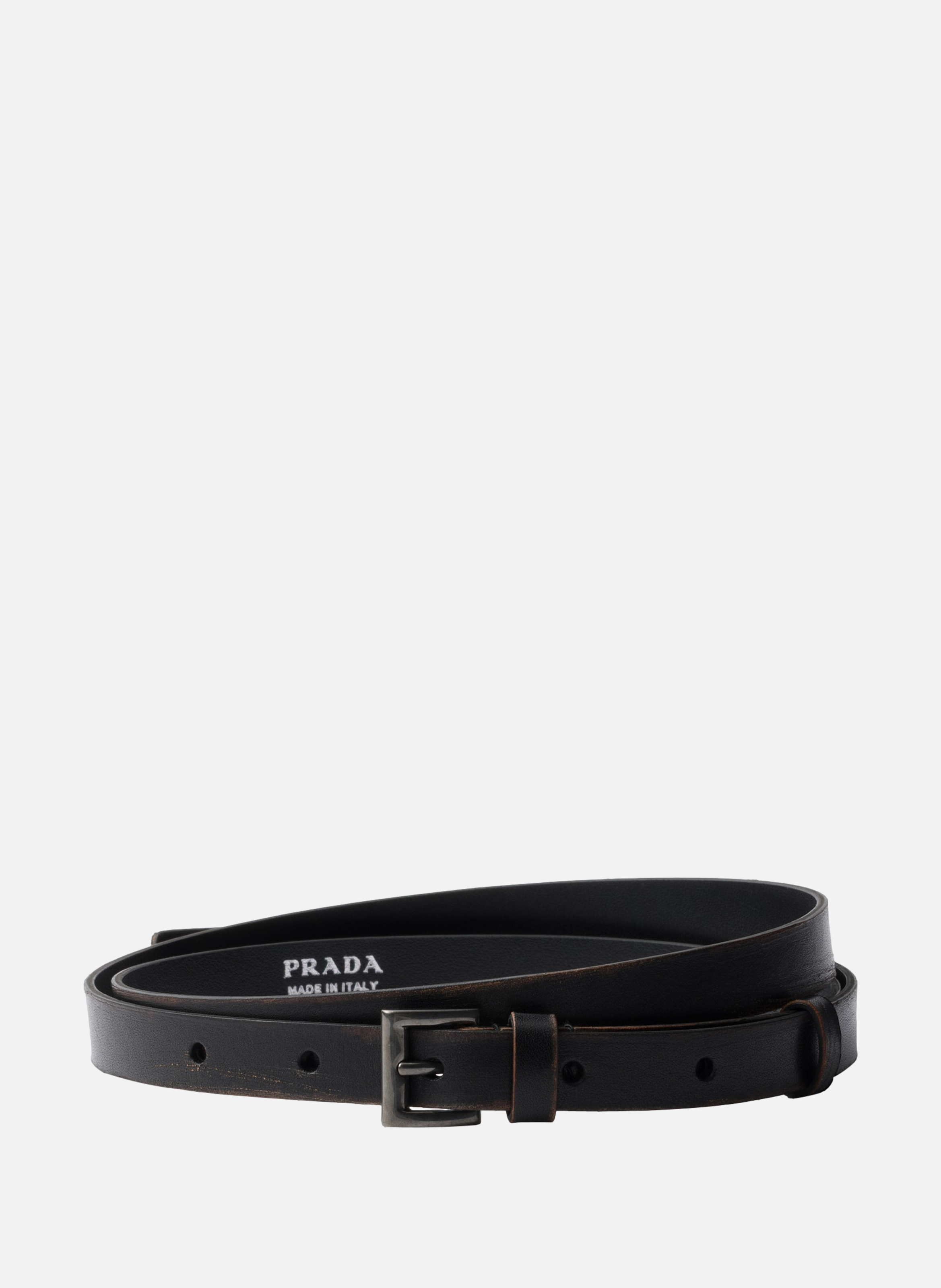 Ceinture en cuir PRADA Noir