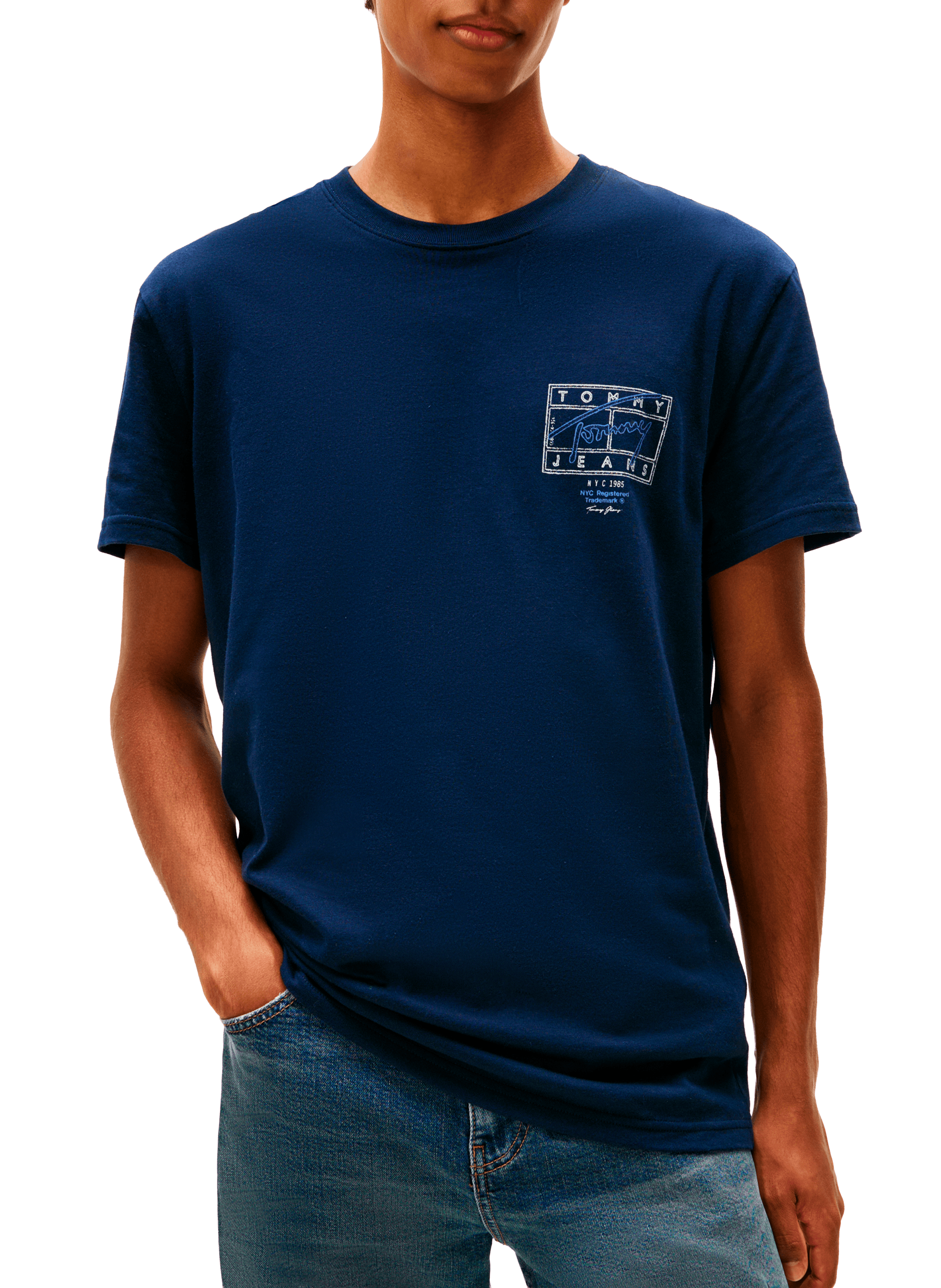 Short-Sleeve Cotton T-Shirt  TOMMY HILFIGER Blue