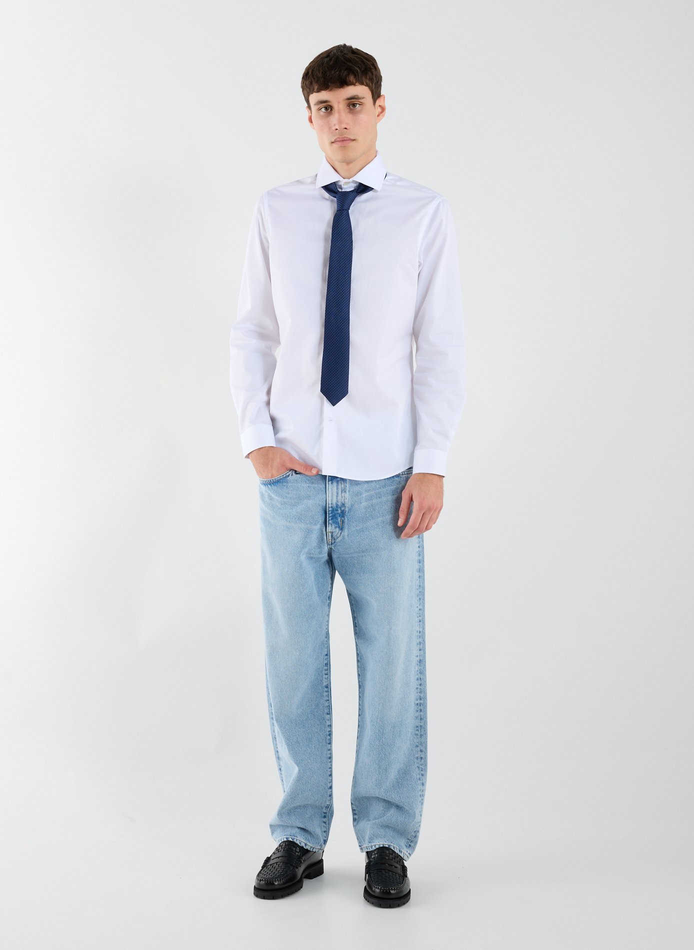 Cotton poplin shirt AU PRINTEMPS PARIS White