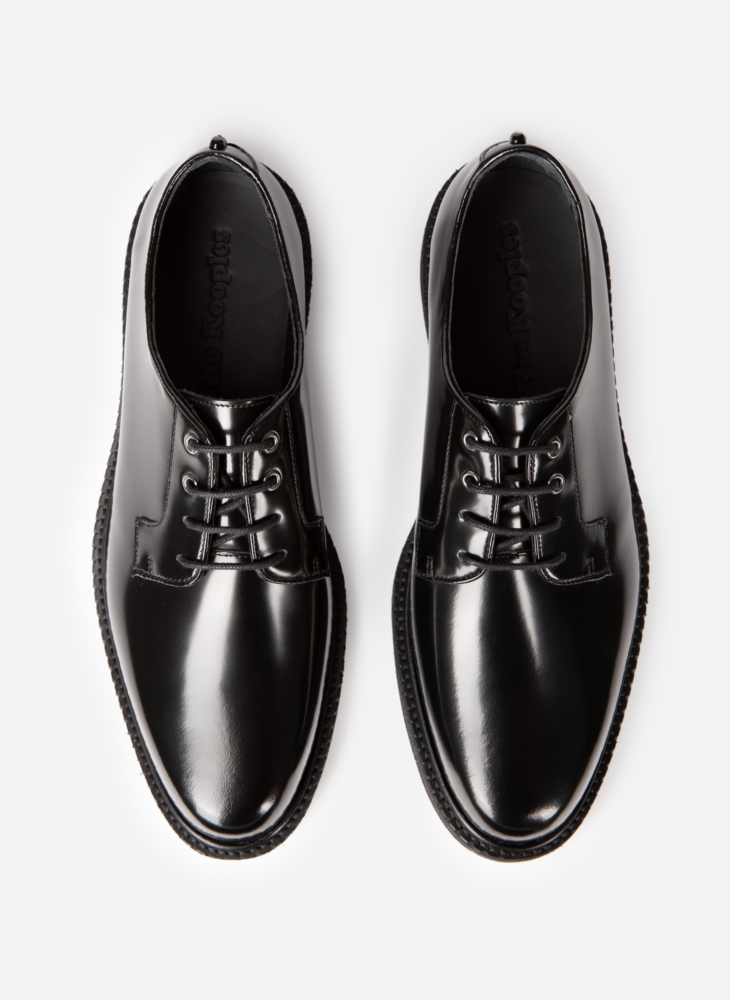 Derbies avec oeillets en cuir THE KOOPLES Noir