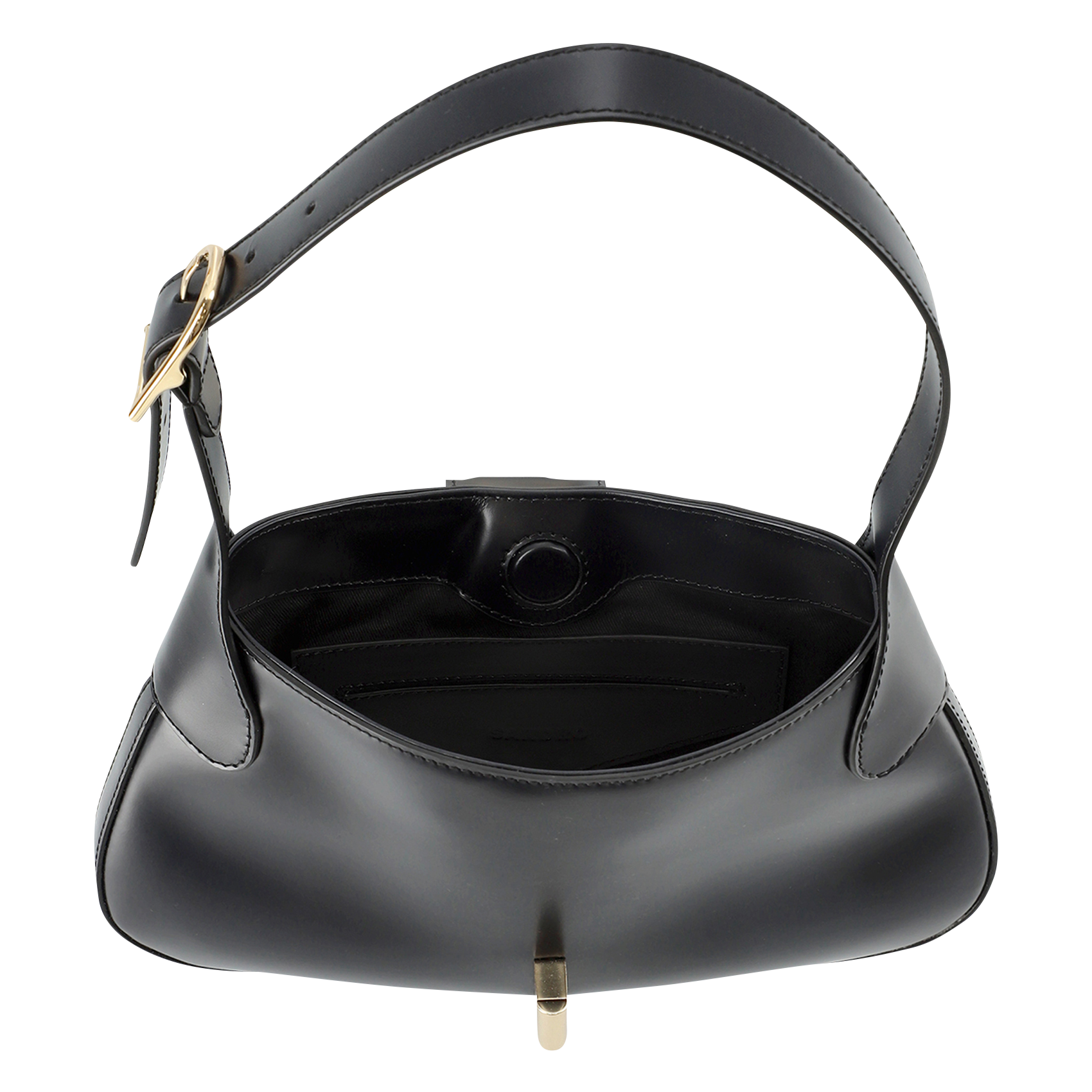 Sac en cuir lisse janet SANDRO Noir