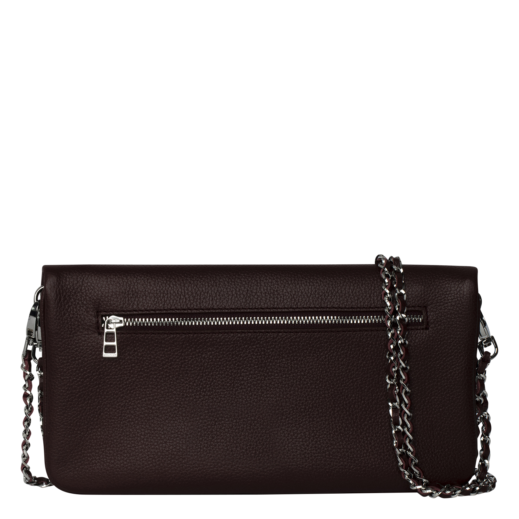 Pochette en cuir rock ZADIG&VOLTAIRE Rouge