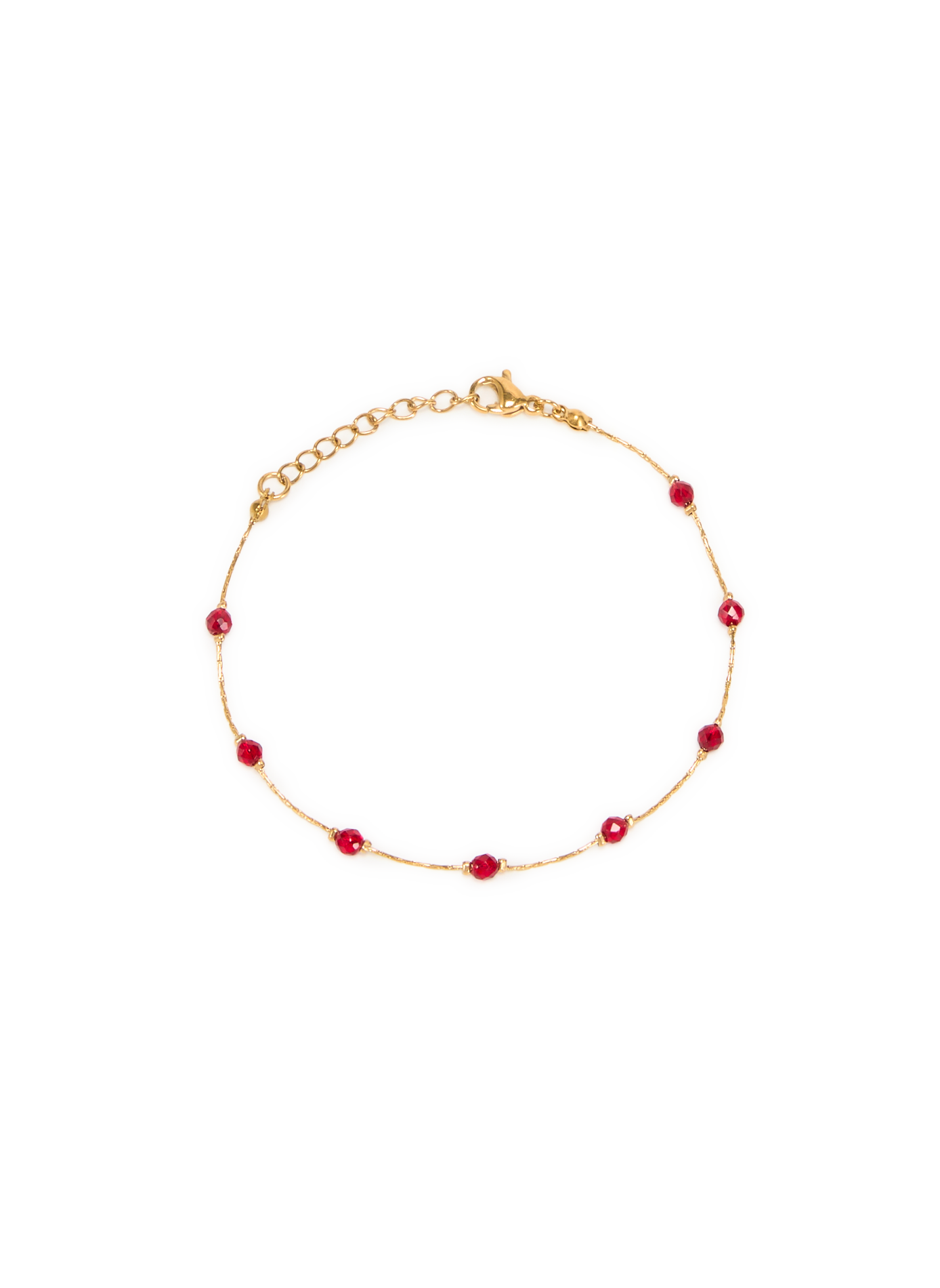 Bracelet avec perle en verre AU PRINTEMPS PARIS Rouge